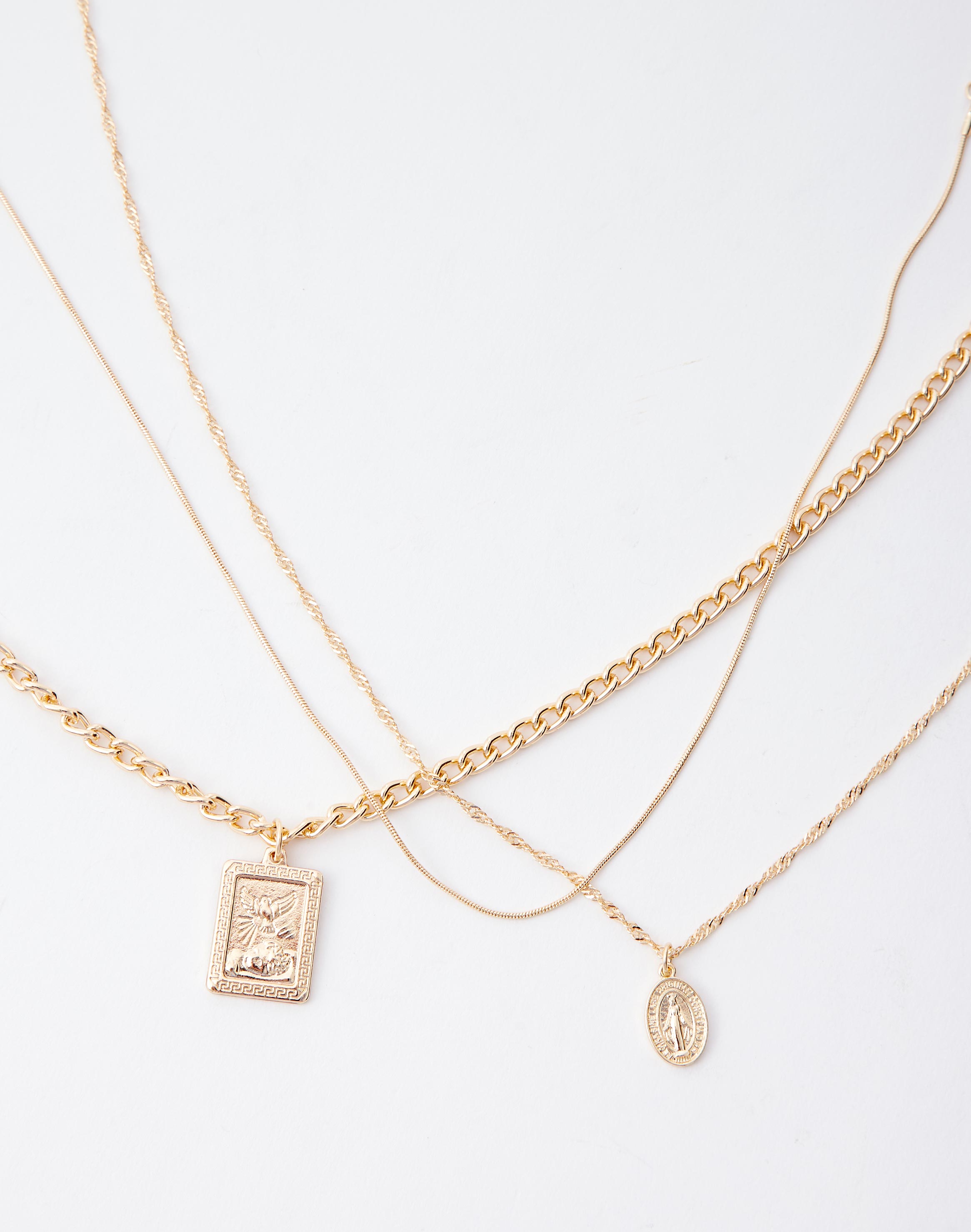 Pendant Chain Necklace 3 Pack in 