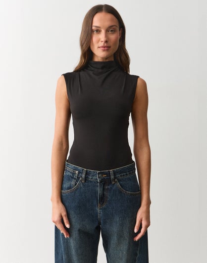High Neck Cut Out Bodysuit