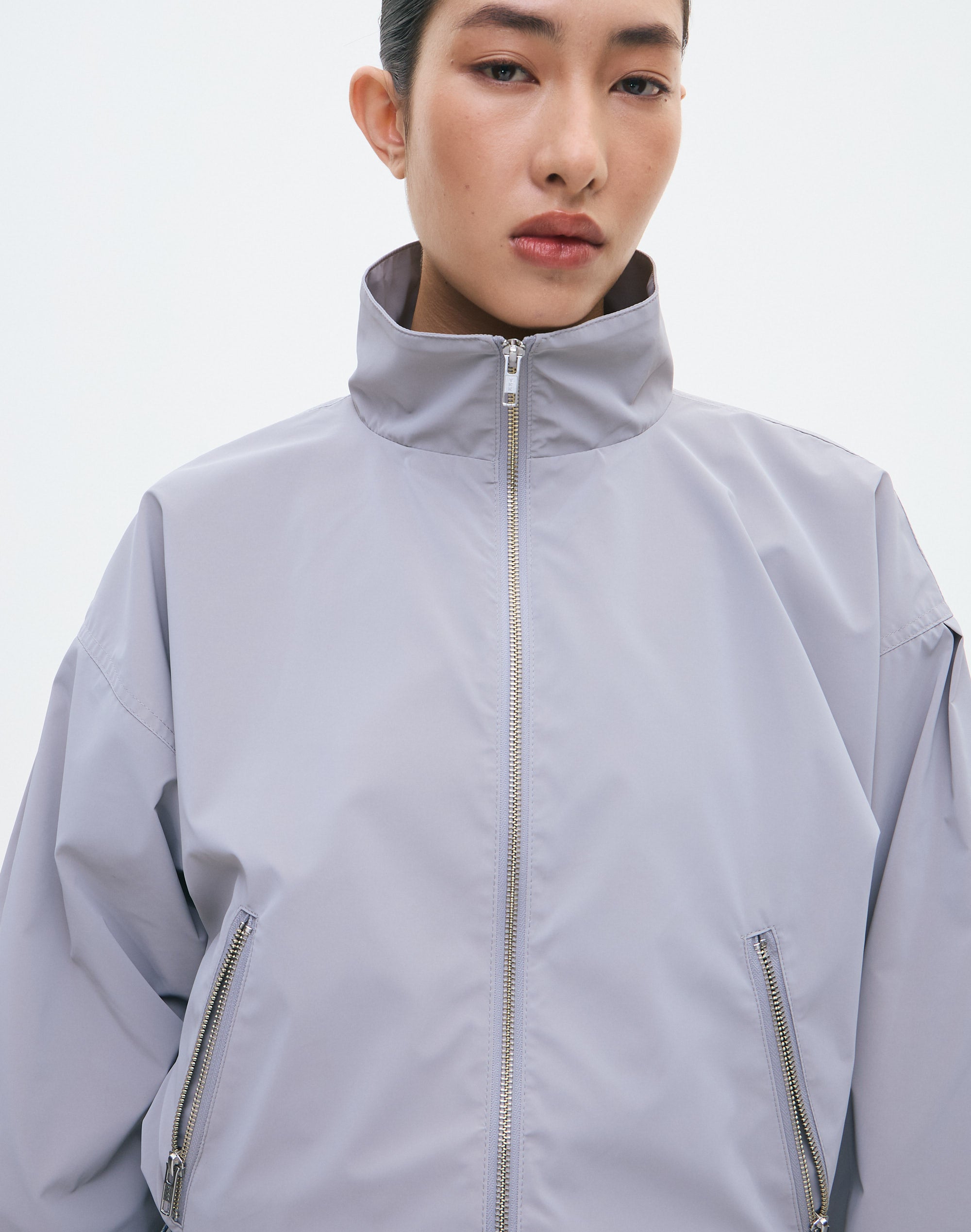 sullen archive high neck bomber Jacket Alph Leather Bomber Jacket