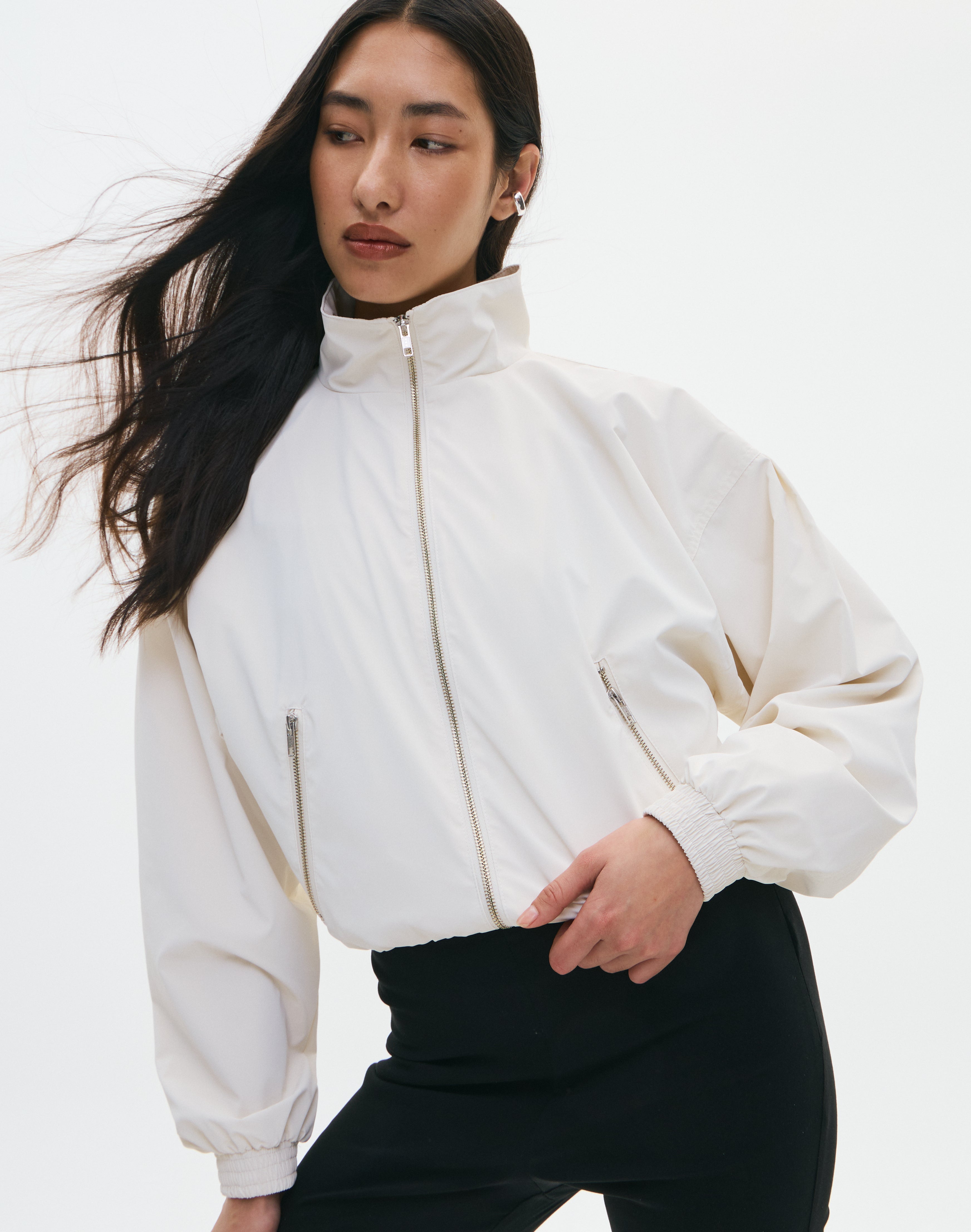 sullen archive high neck bomber Jacket Alph Leather Bomber Jacket