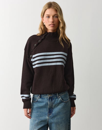 Button Detail Knit Jumper
