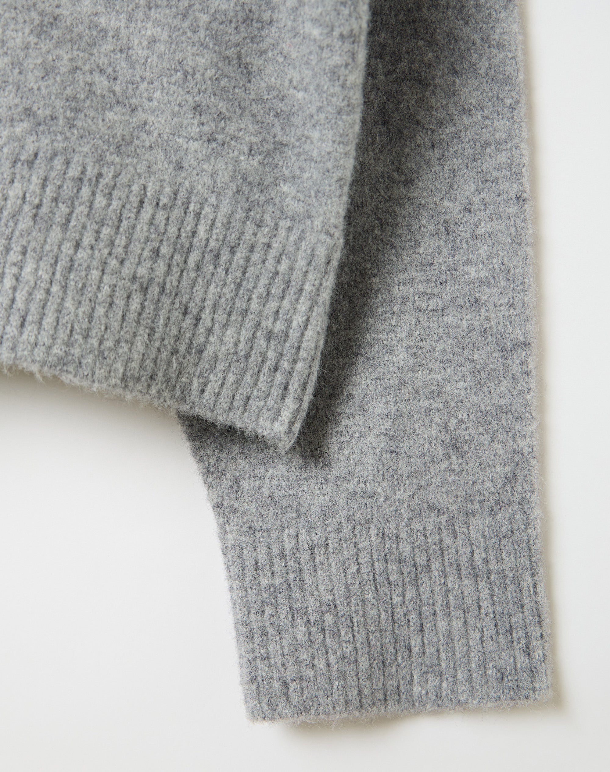 Crew Neck Knit Jumper in Grey Marle | Glassons US