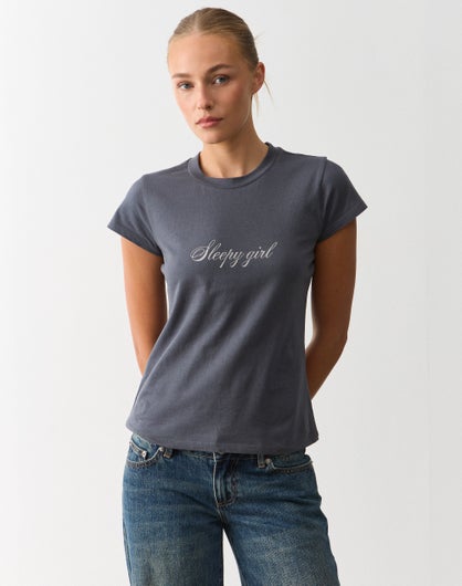 Classic Crew Neck Short Sleeve Top