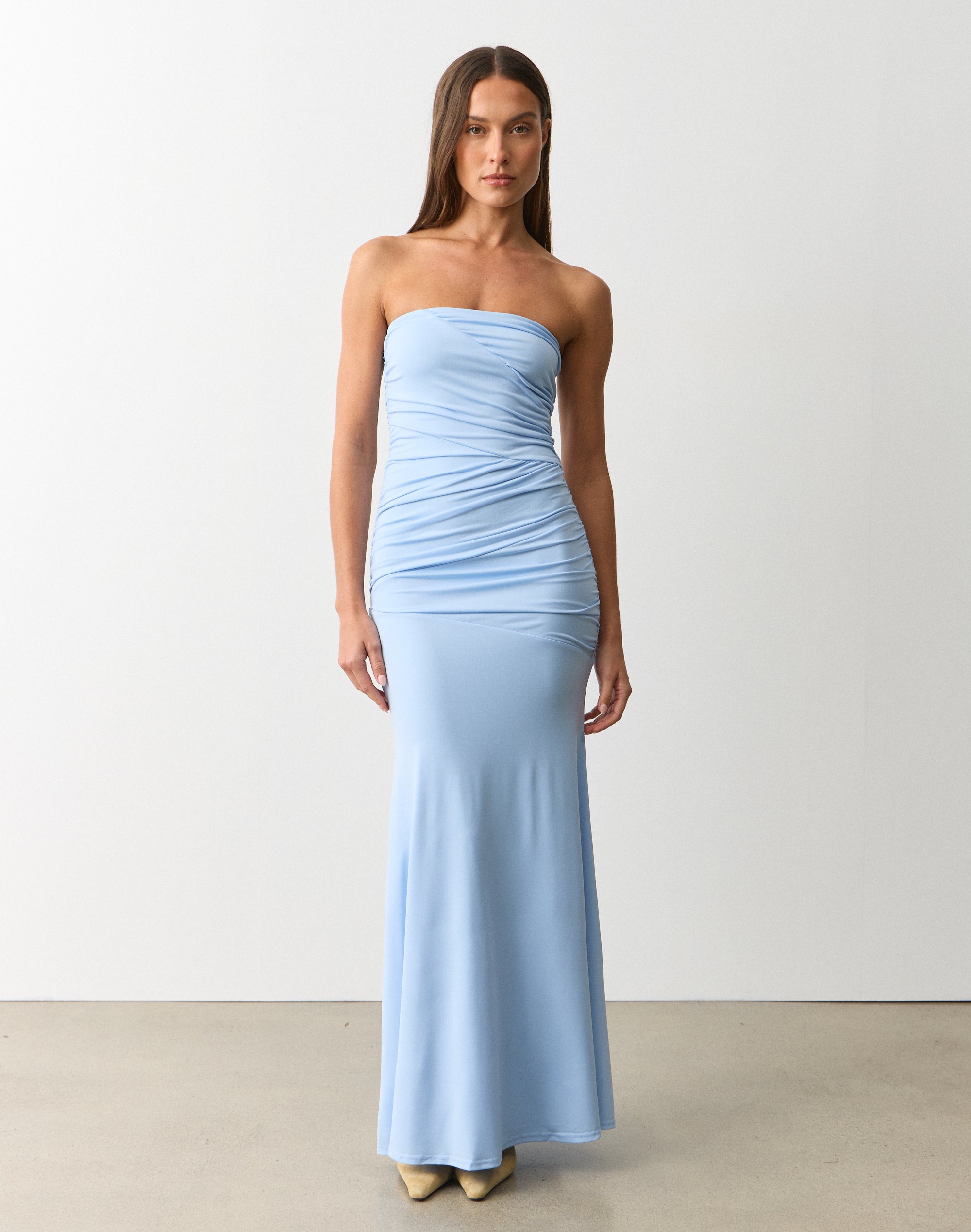 glassons maxi dress Ruched Fitted Maxi Dress