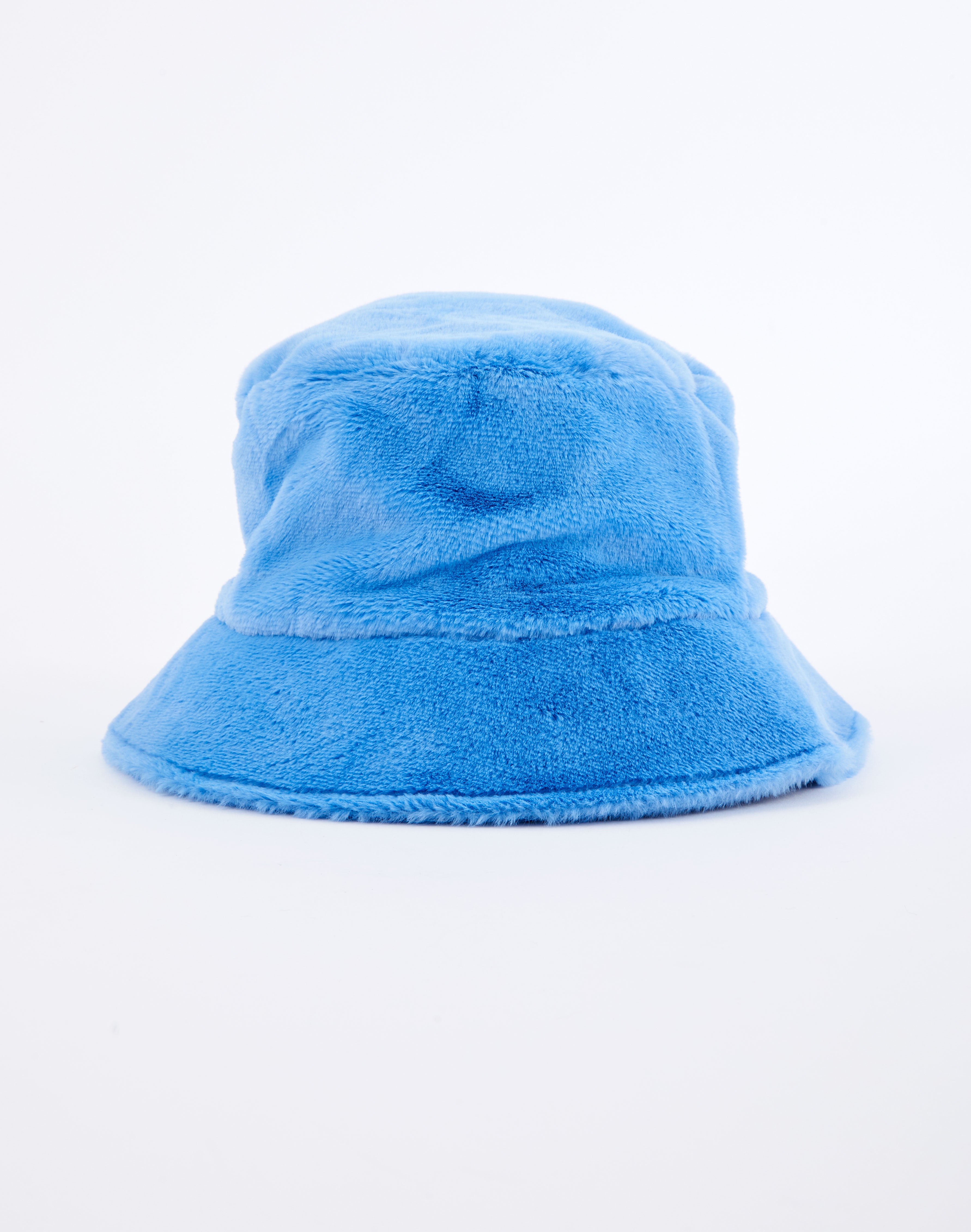 Faux Fur Bucket Hat in Blue | Glassons