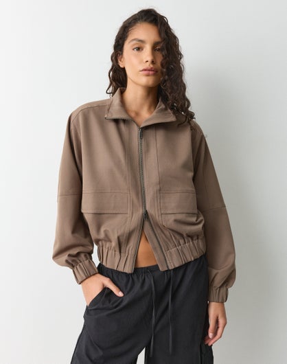 Collared Bomber Jacket