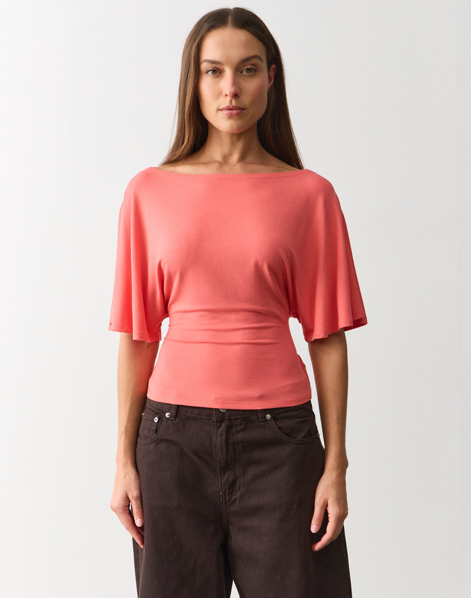 Keyhole Cut Out Top in Cool Drift | Glassons US