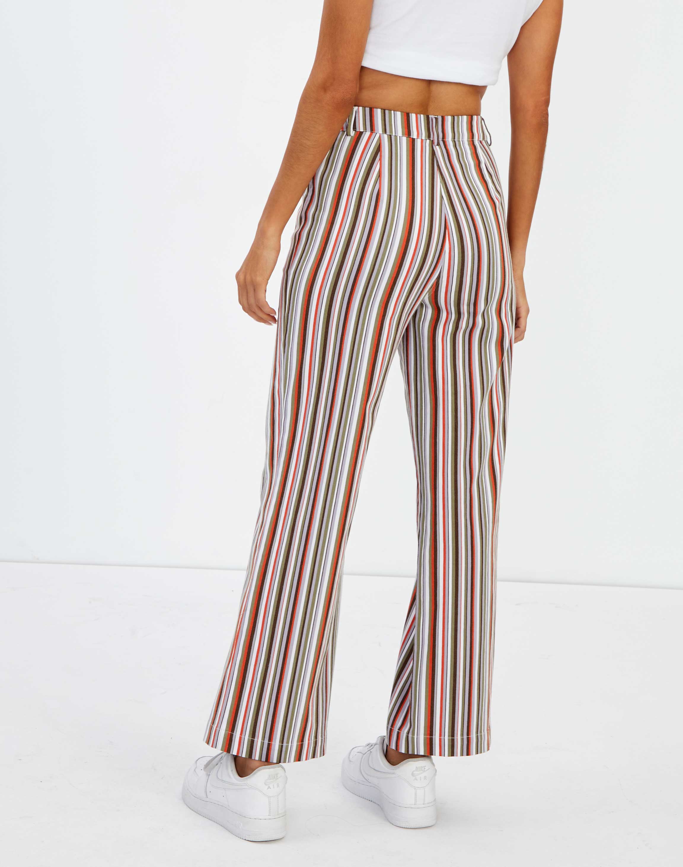 Stripe Straight Leg Pant in Print 