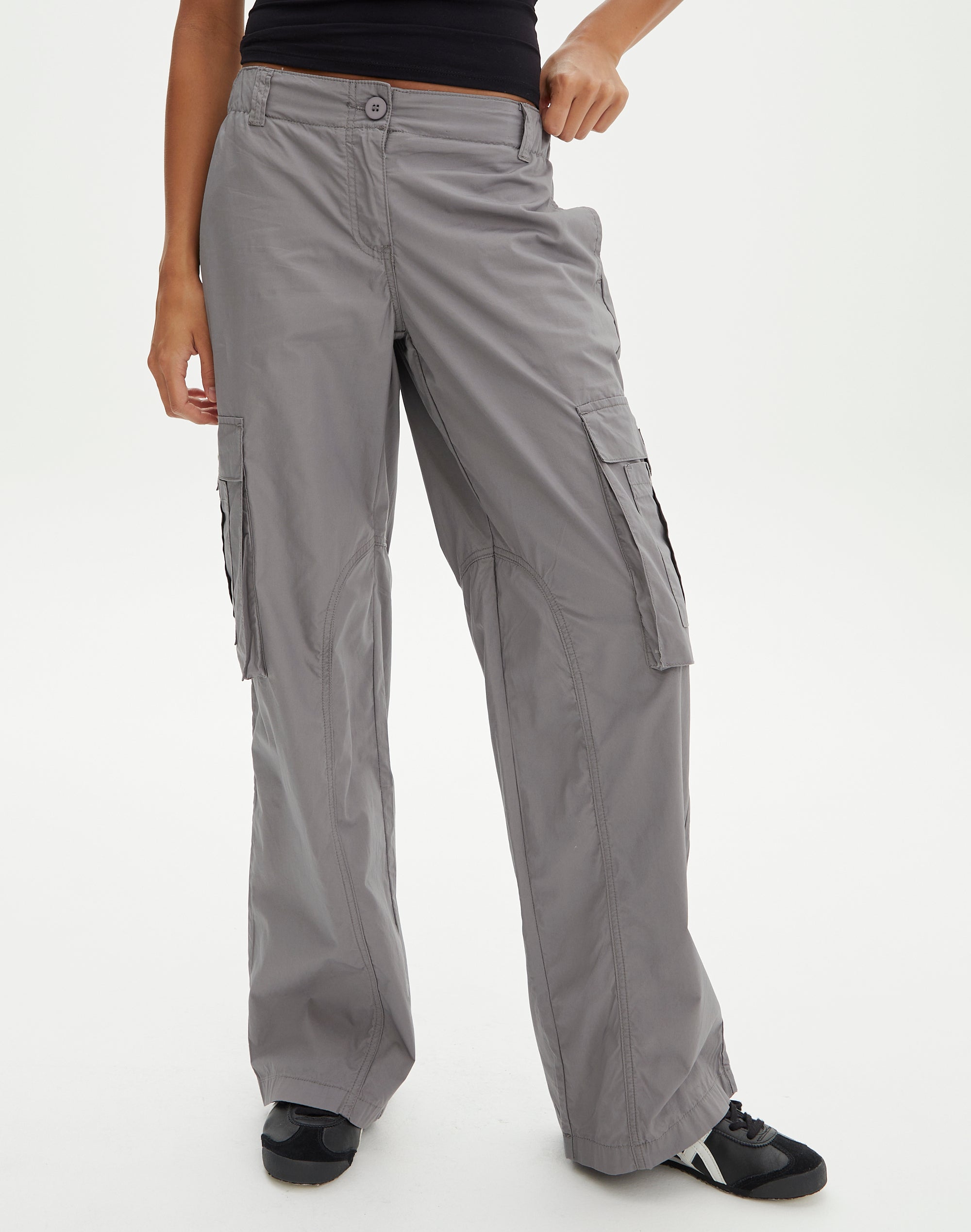 Buy Krystle Men's Dark Grey Cotton Slim fit Cargo Pant at Amazon.in