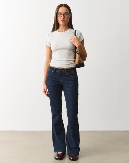Low Rise Kick Flare Jean