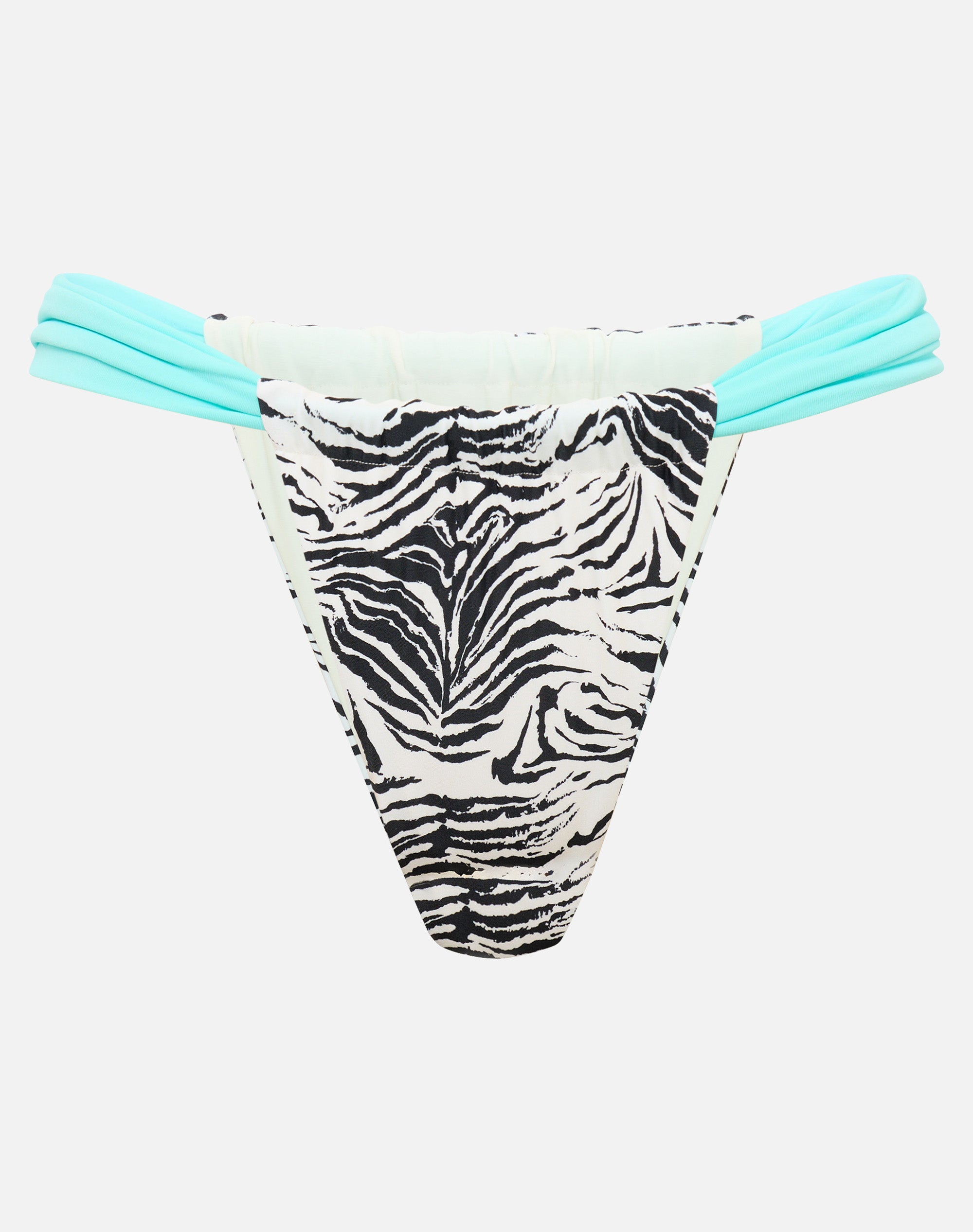 bikina　L Ruched Cheeky Bikini Bottom in Zeb Hide X Paradise | Glassons US