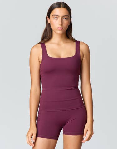 Active Longline Square Neck Top