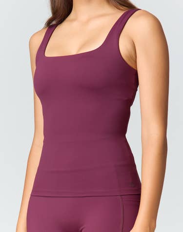 Active Longline Square Neck Top