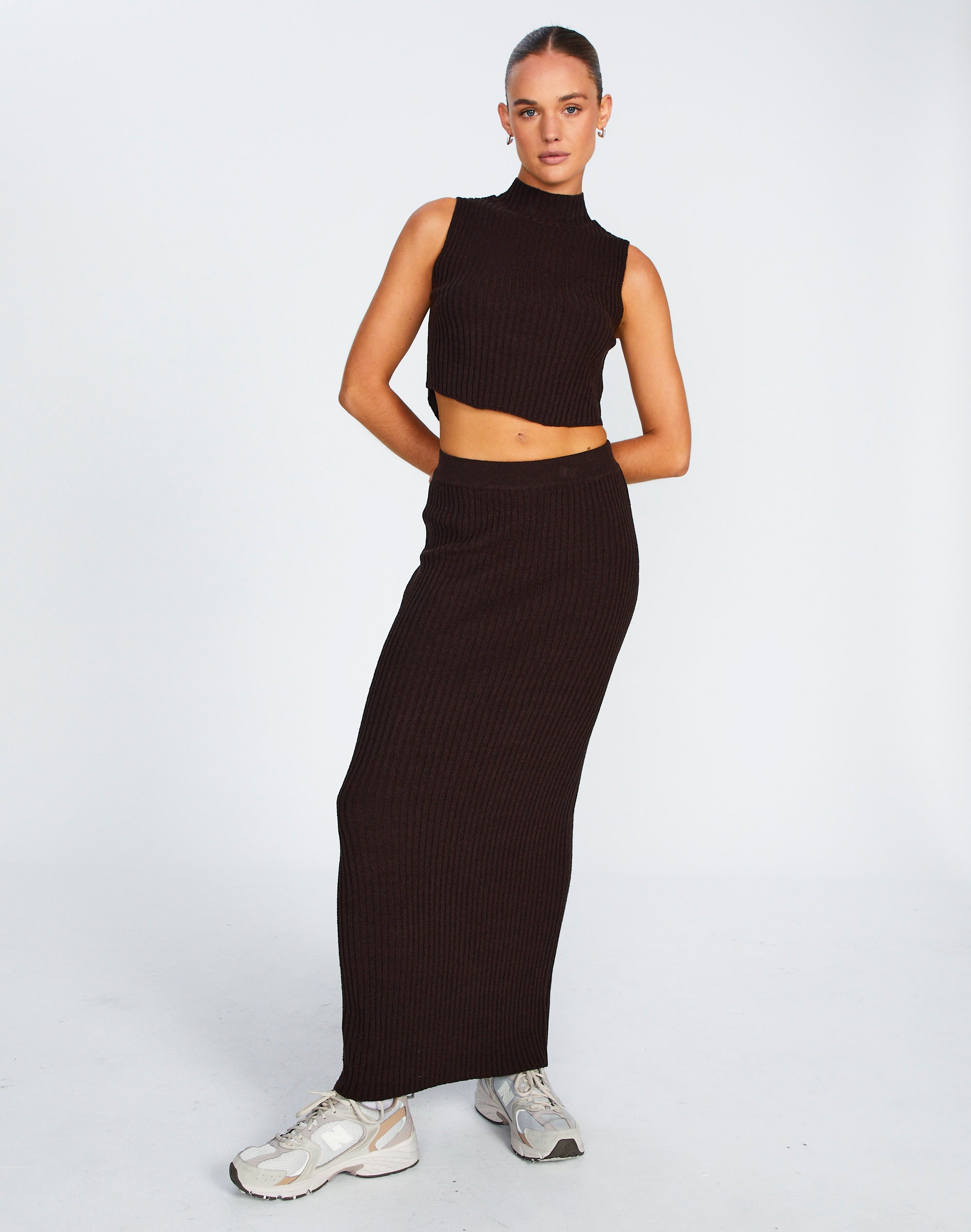 Update 71+ ribbed knit maxi skirt