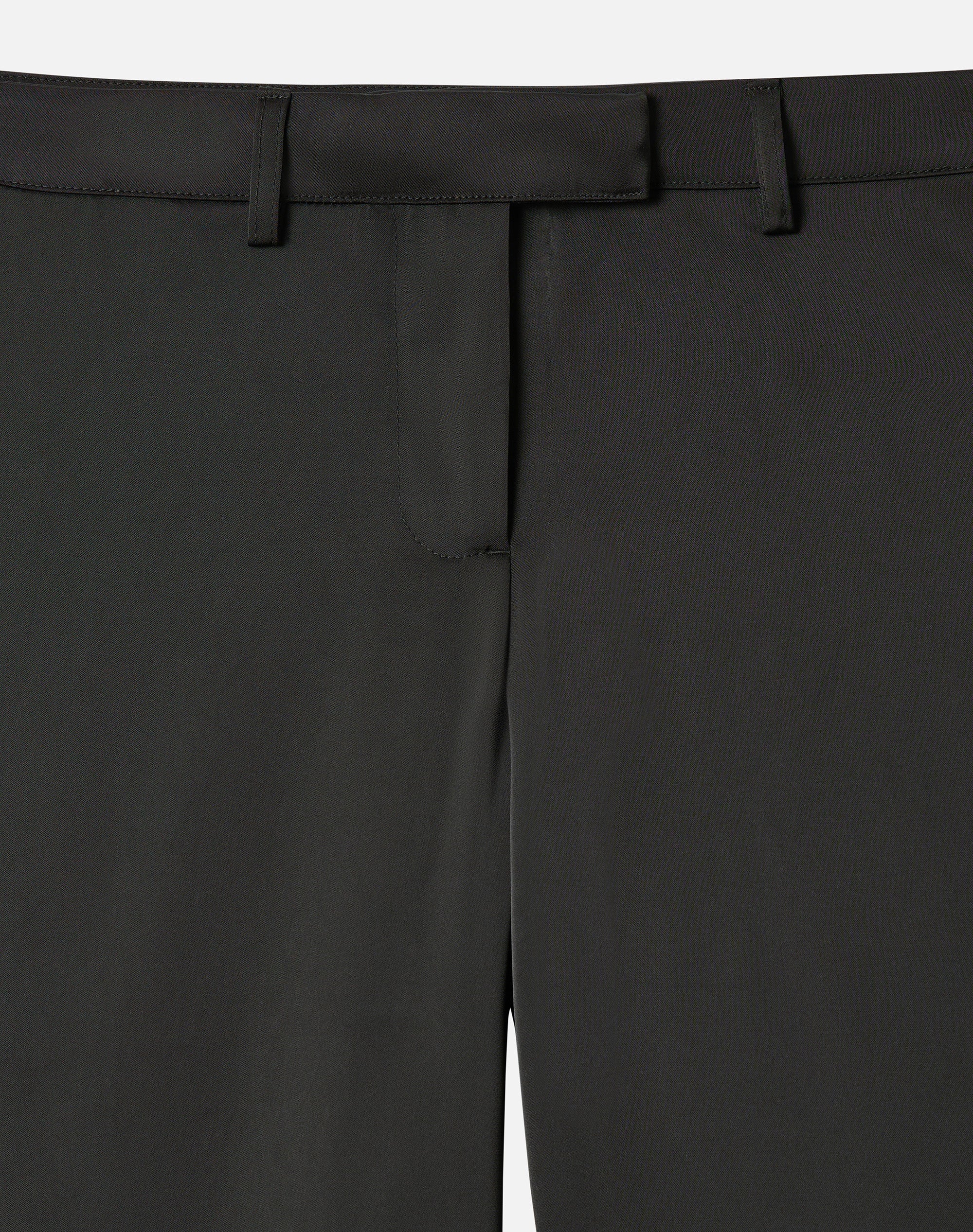 Tailored Satin Capri Pants in Black | Glassons US