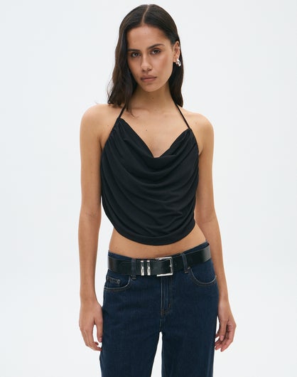 Halter Neck Open Back Top and Shorts Set
