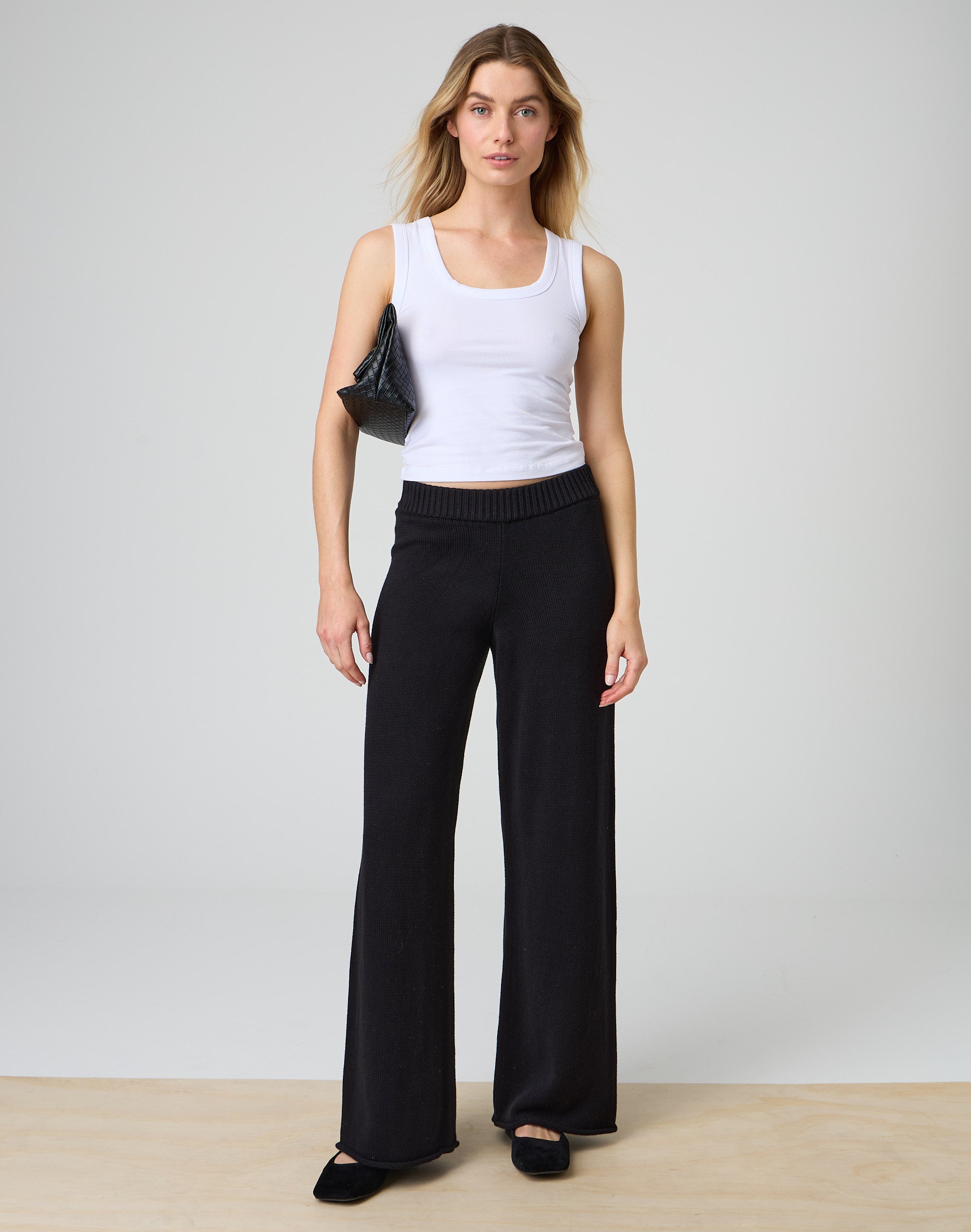 Wide Leg Knit Pant