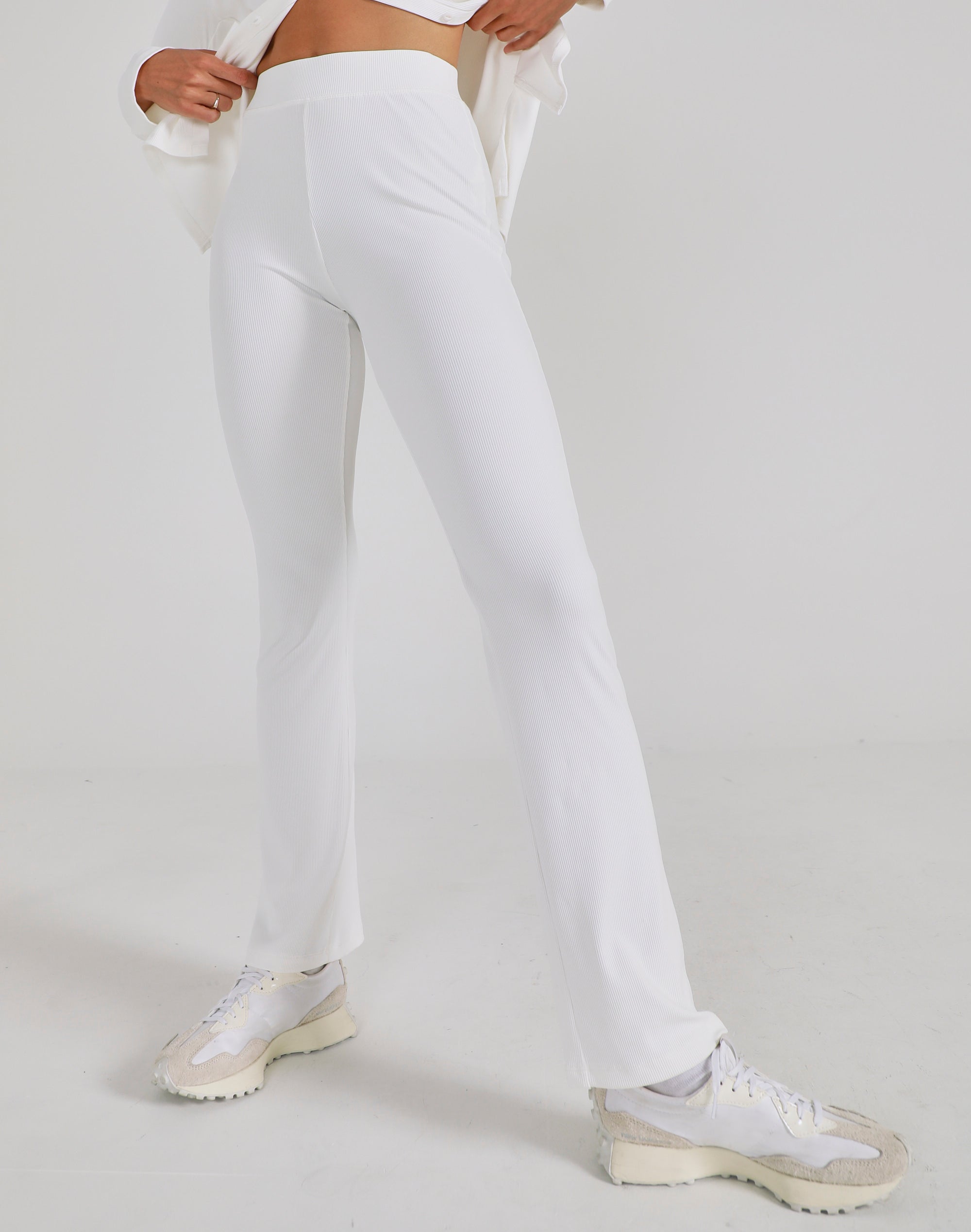 Father Sons Slim Stretch White Sateen Trousers - FSH529