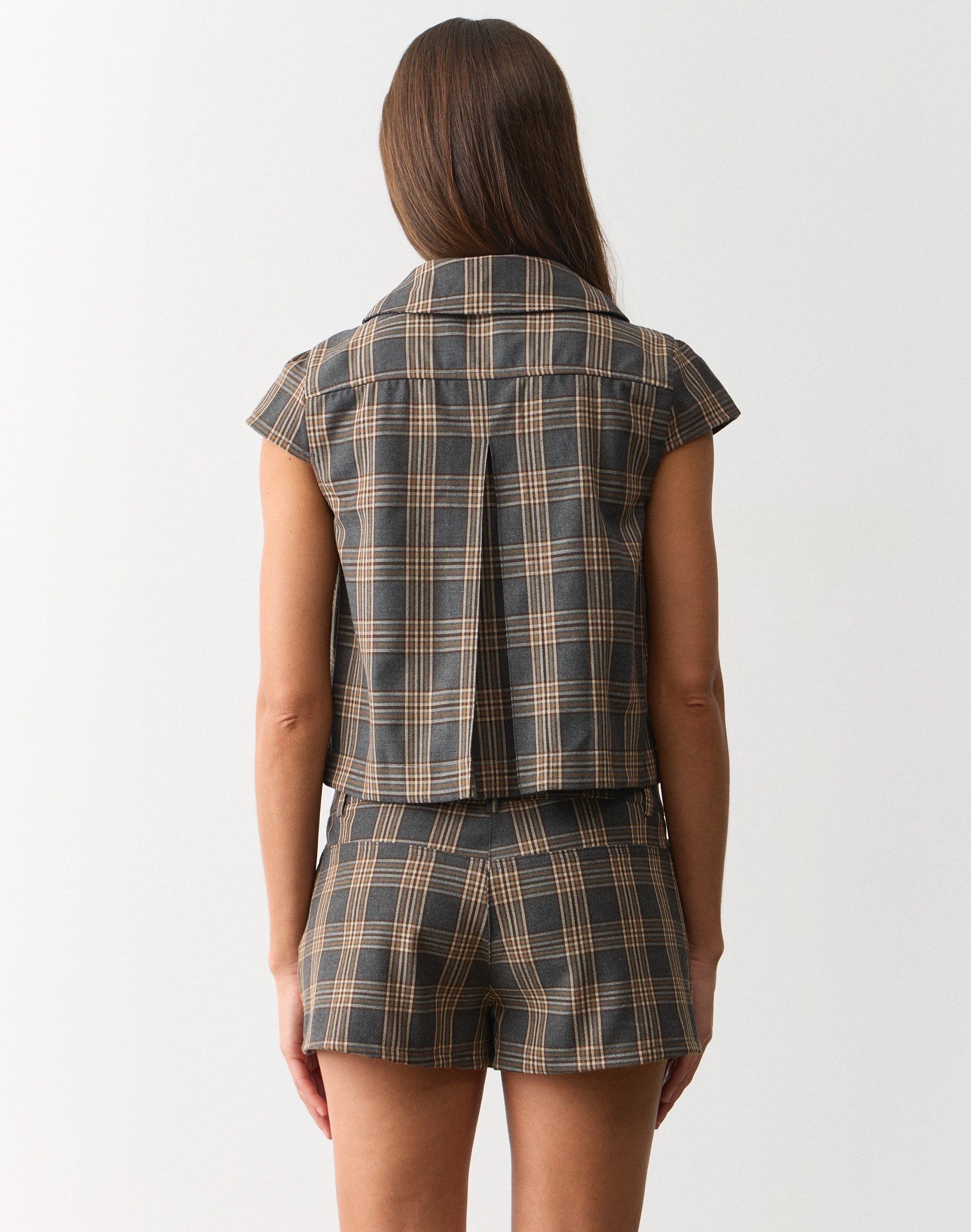 Gingham Mini Short in Rufus Check | Glassons AU