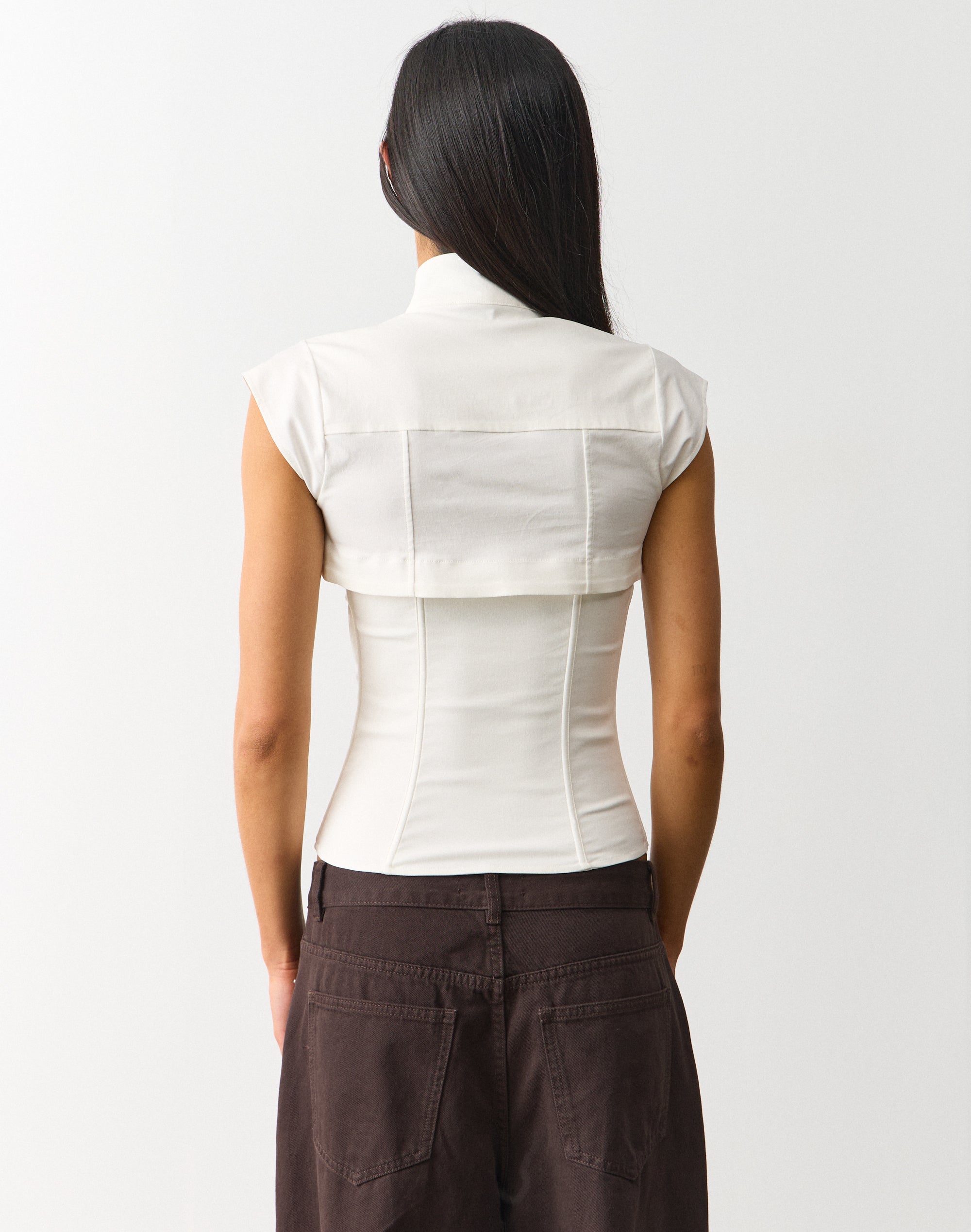 Lace Up Bolero in Milk | Glassons AU
