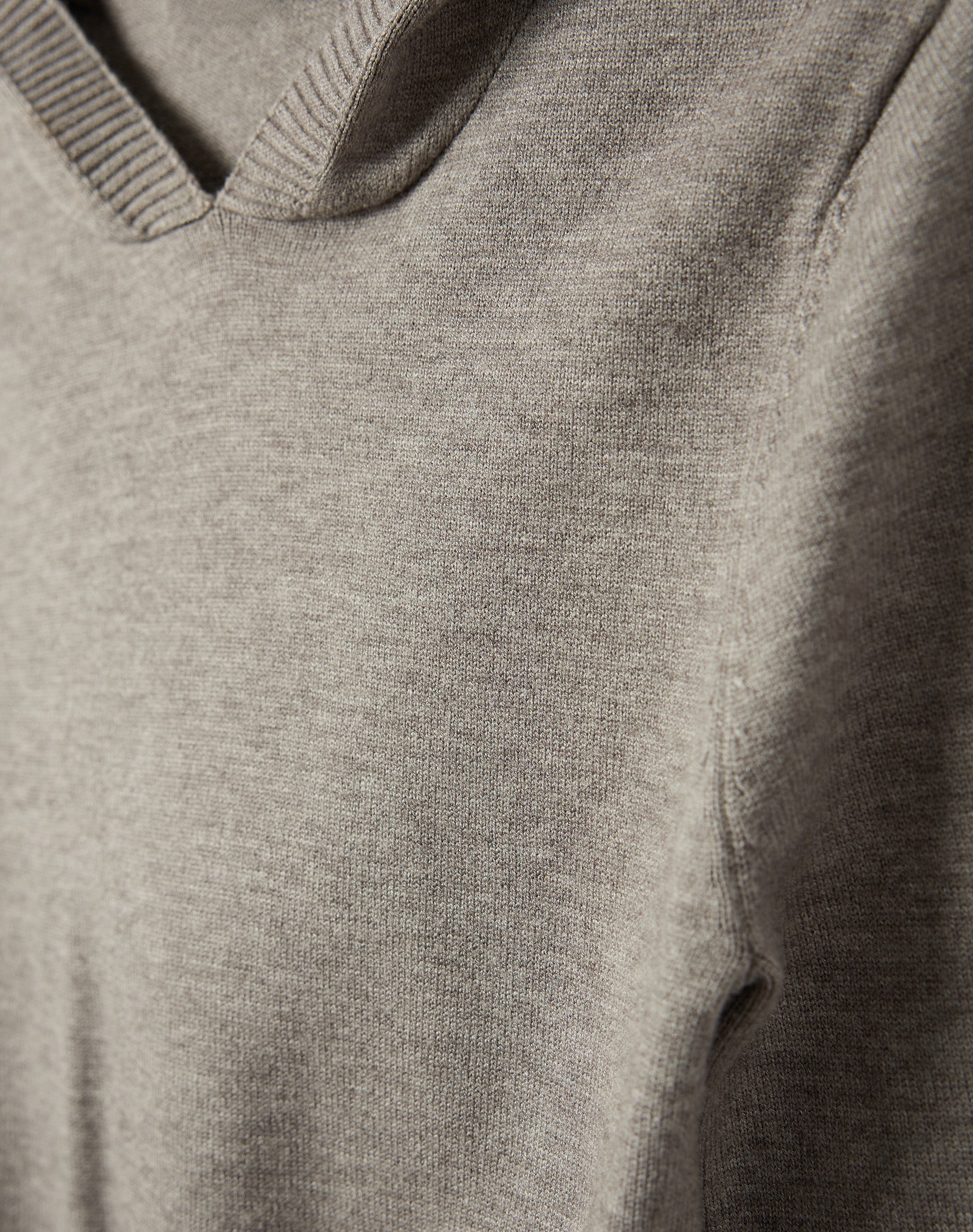 Hooded Knit Long Sleeve Top in Dark Grey Marle | Glassons US