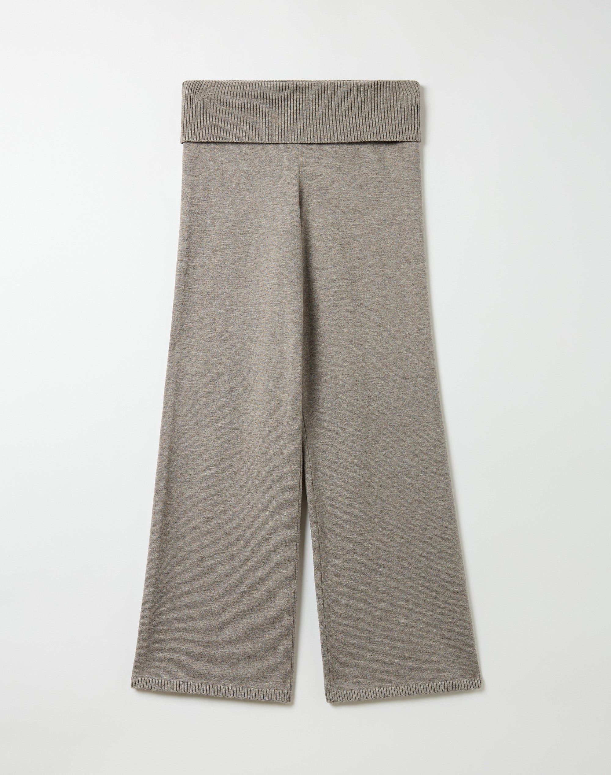 Low Rise Knit Pant in Dark Grey Marle | Glassons