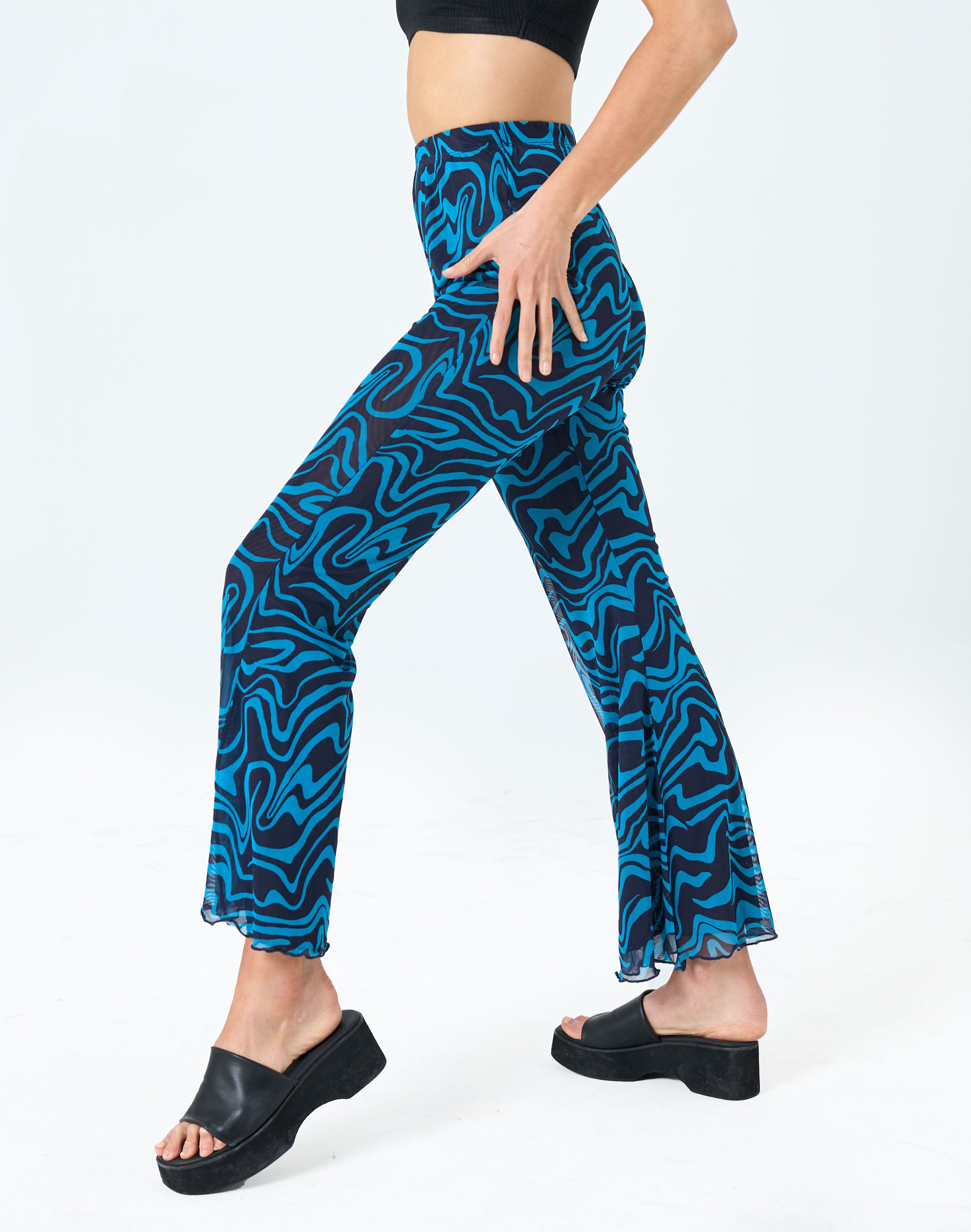 Print Mesh Flare Pant in Print | Glassons