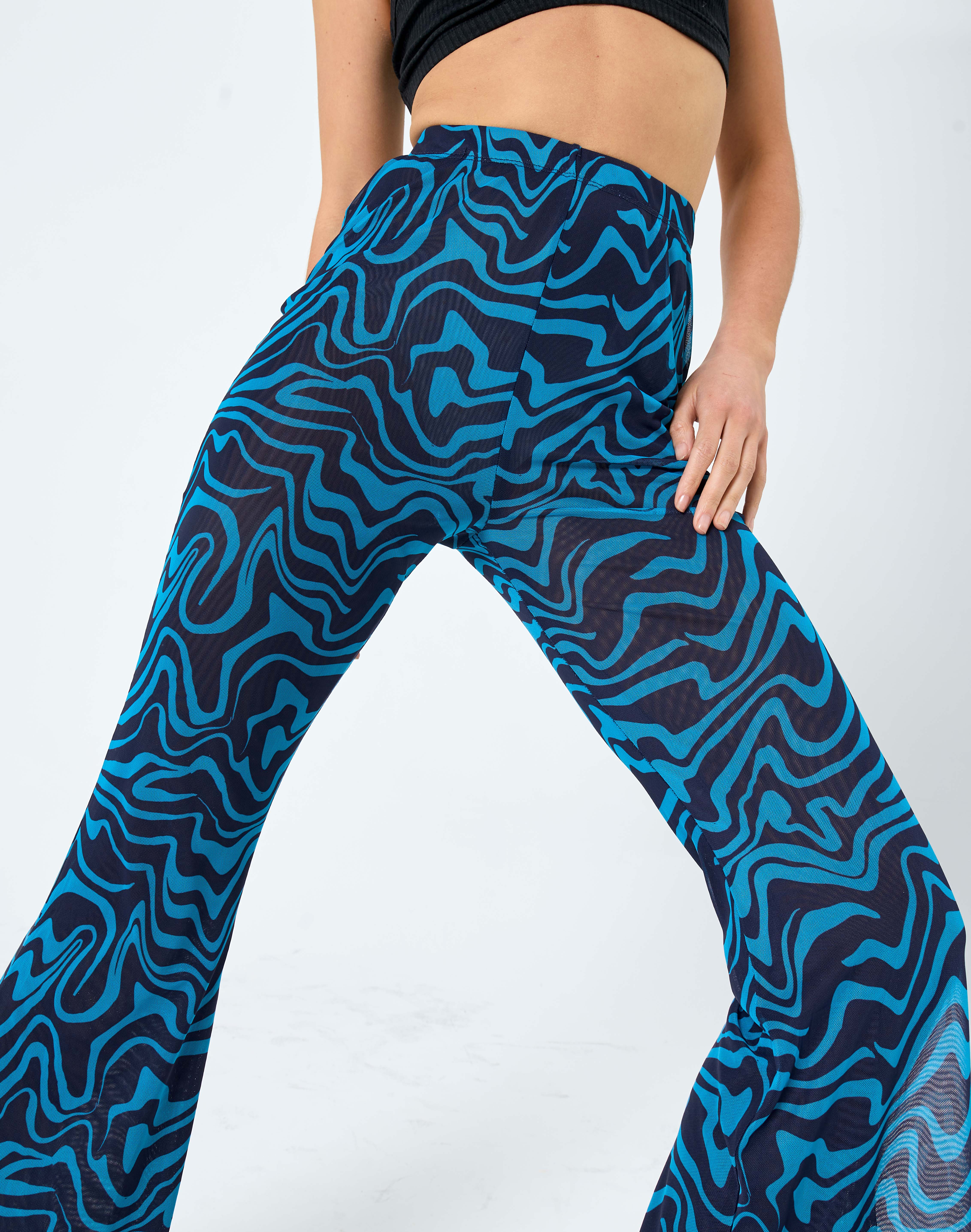 Print Mesh Flare Pant in Print | Glassons