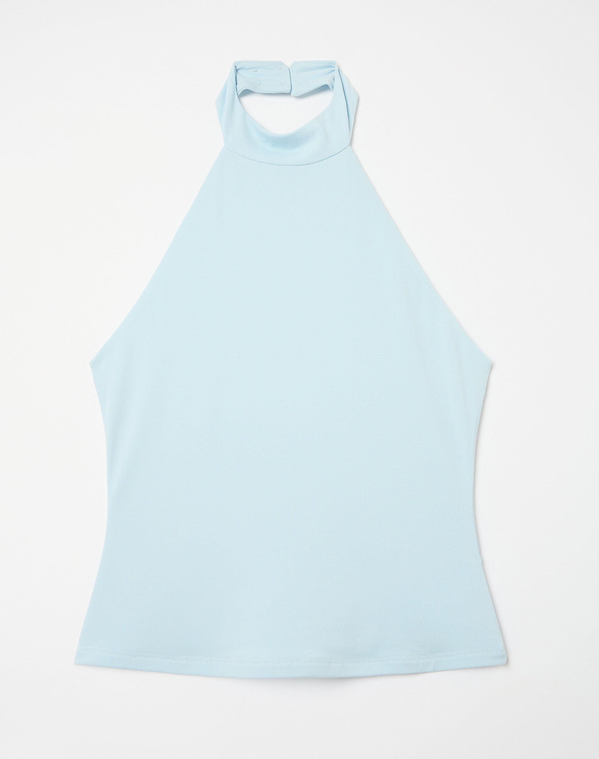 High Neck Top in Vapor Blue | Glassons US