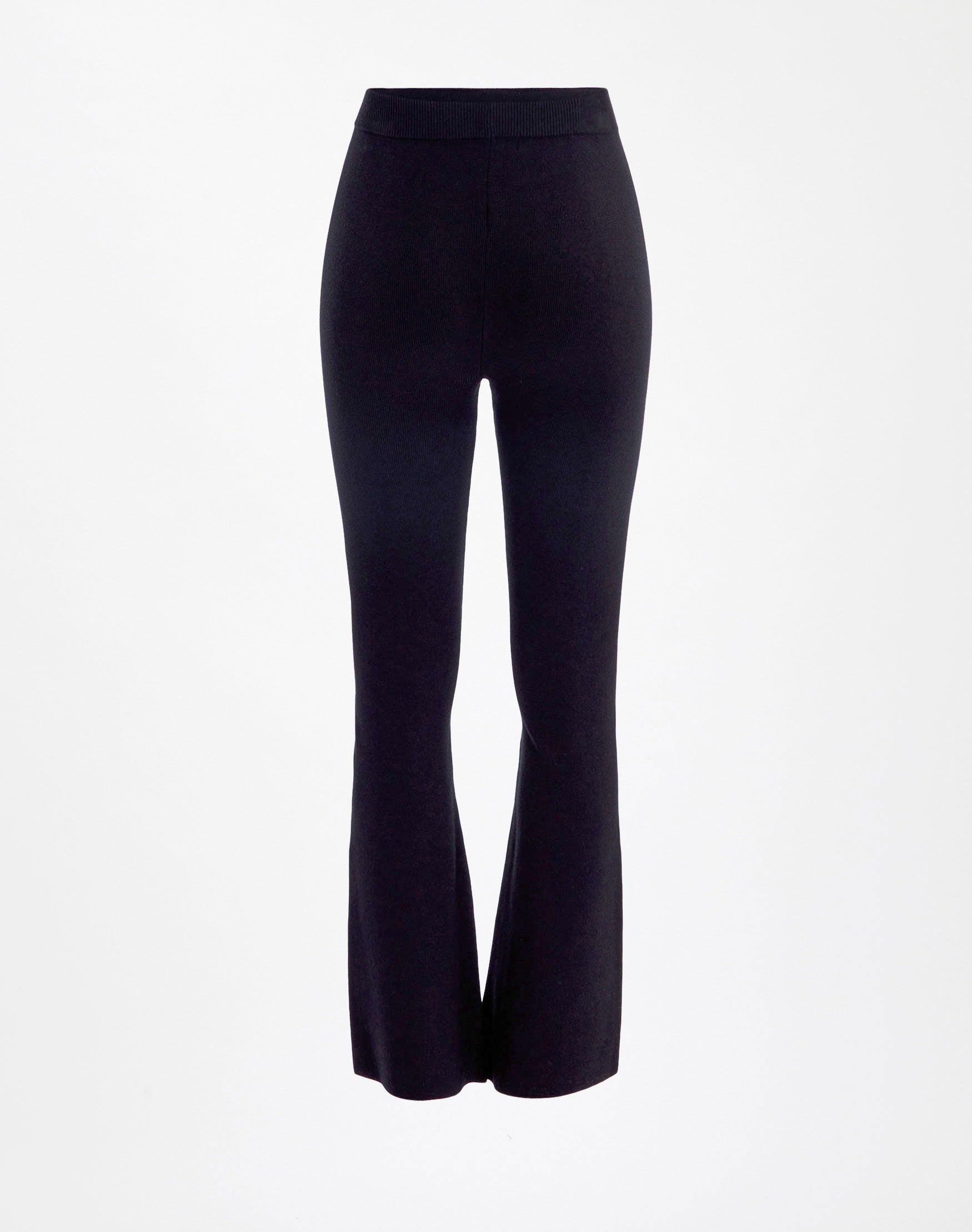 Recycled High Rise Flare Knit Pant in 