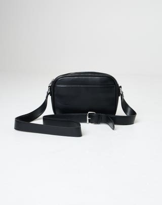 Square Cross Body Bag in Black