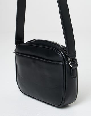 Square Cross Body Bag in Black