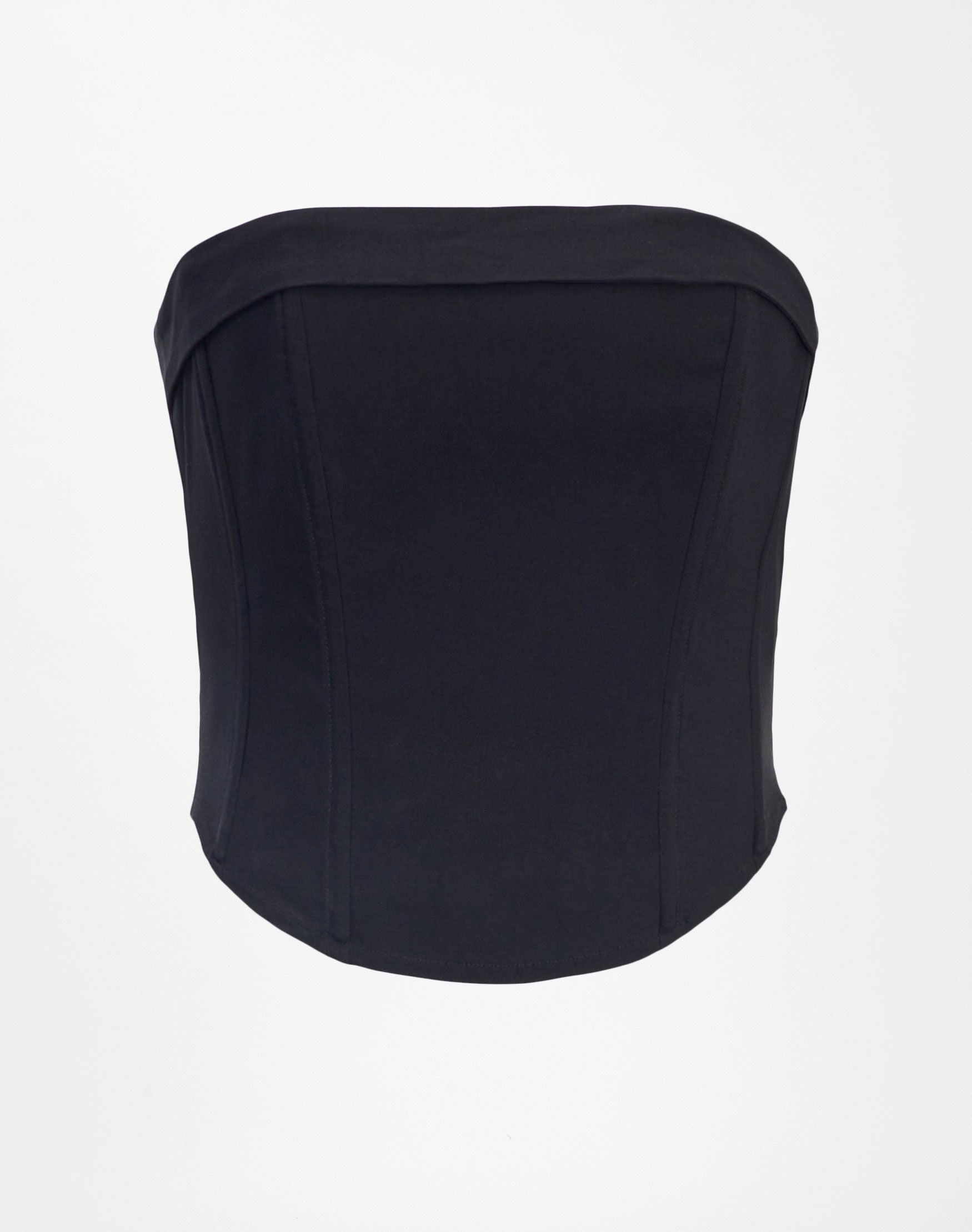 black strapless top