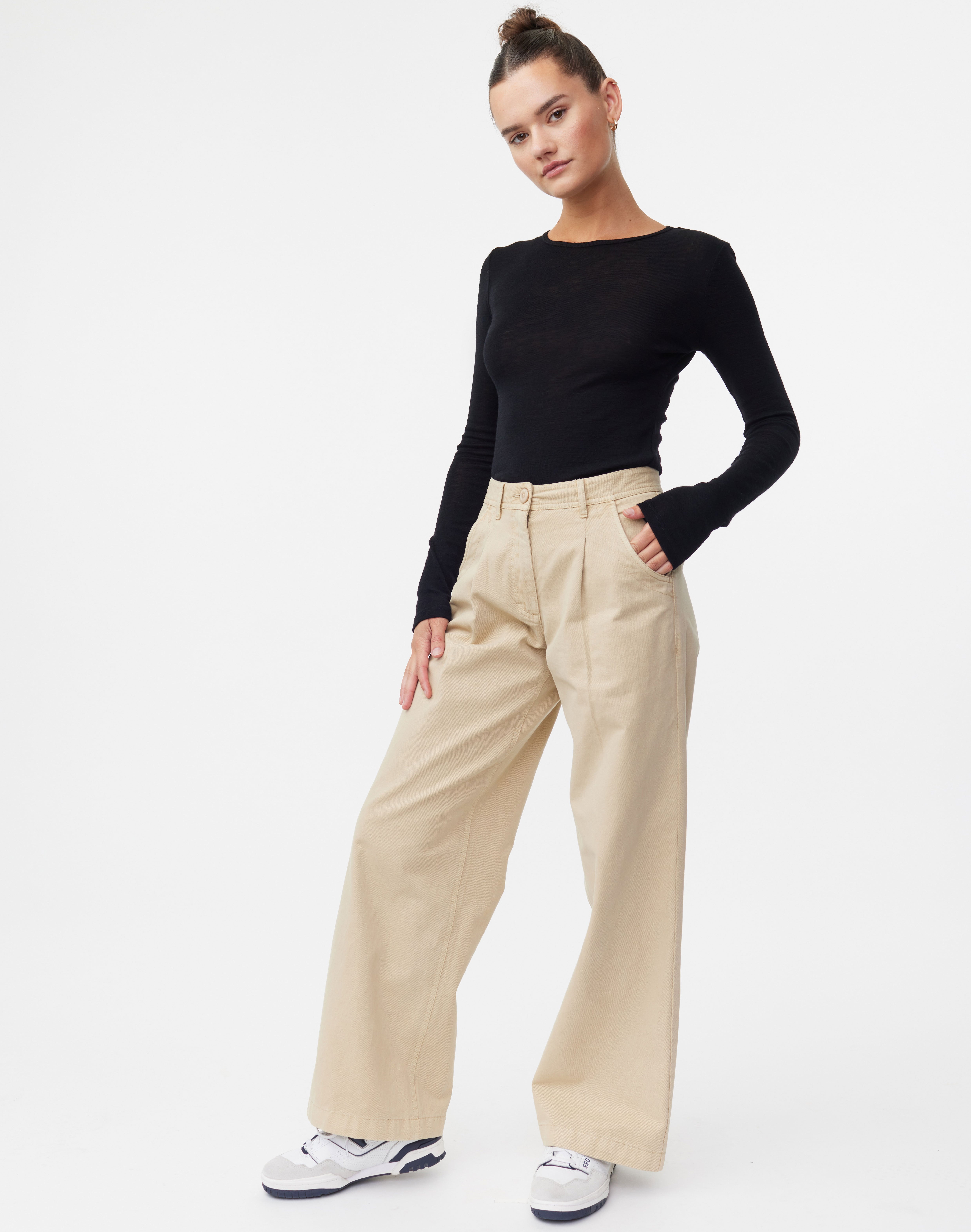 100% Merino Crew Neck Long Sleeve Top 