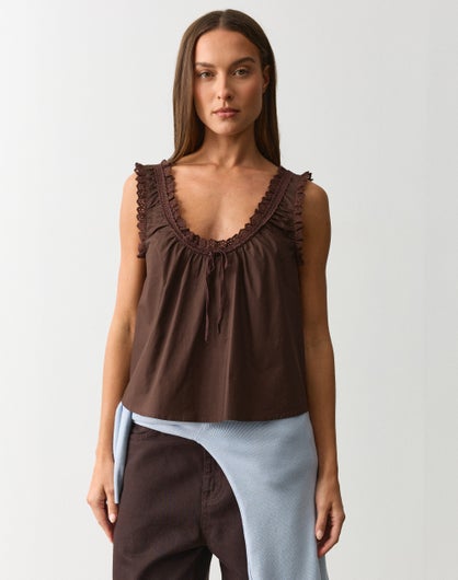 Broderie Baby Doll Top