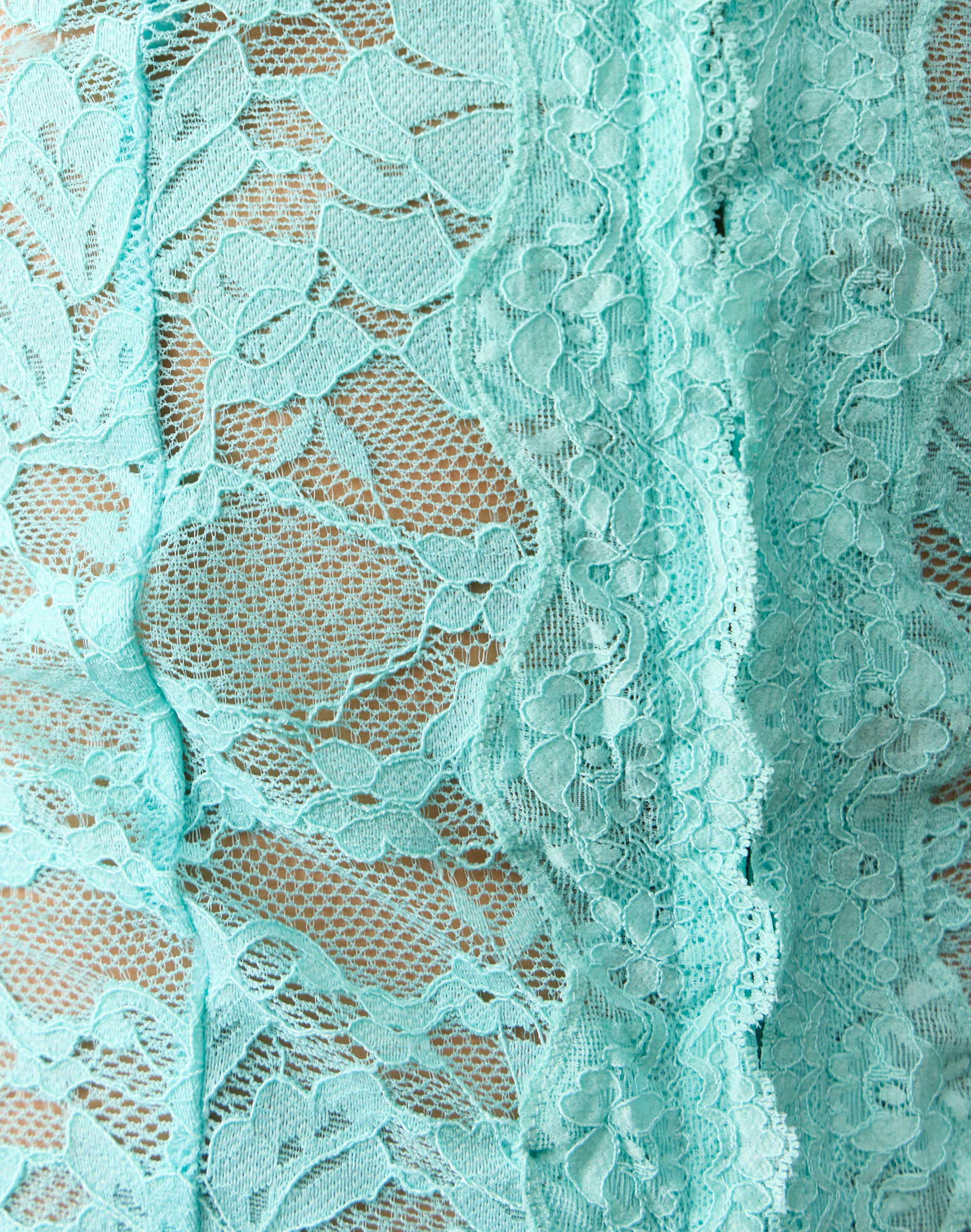 Lace Hook And Eye Top in Clear Waters | Glassons US