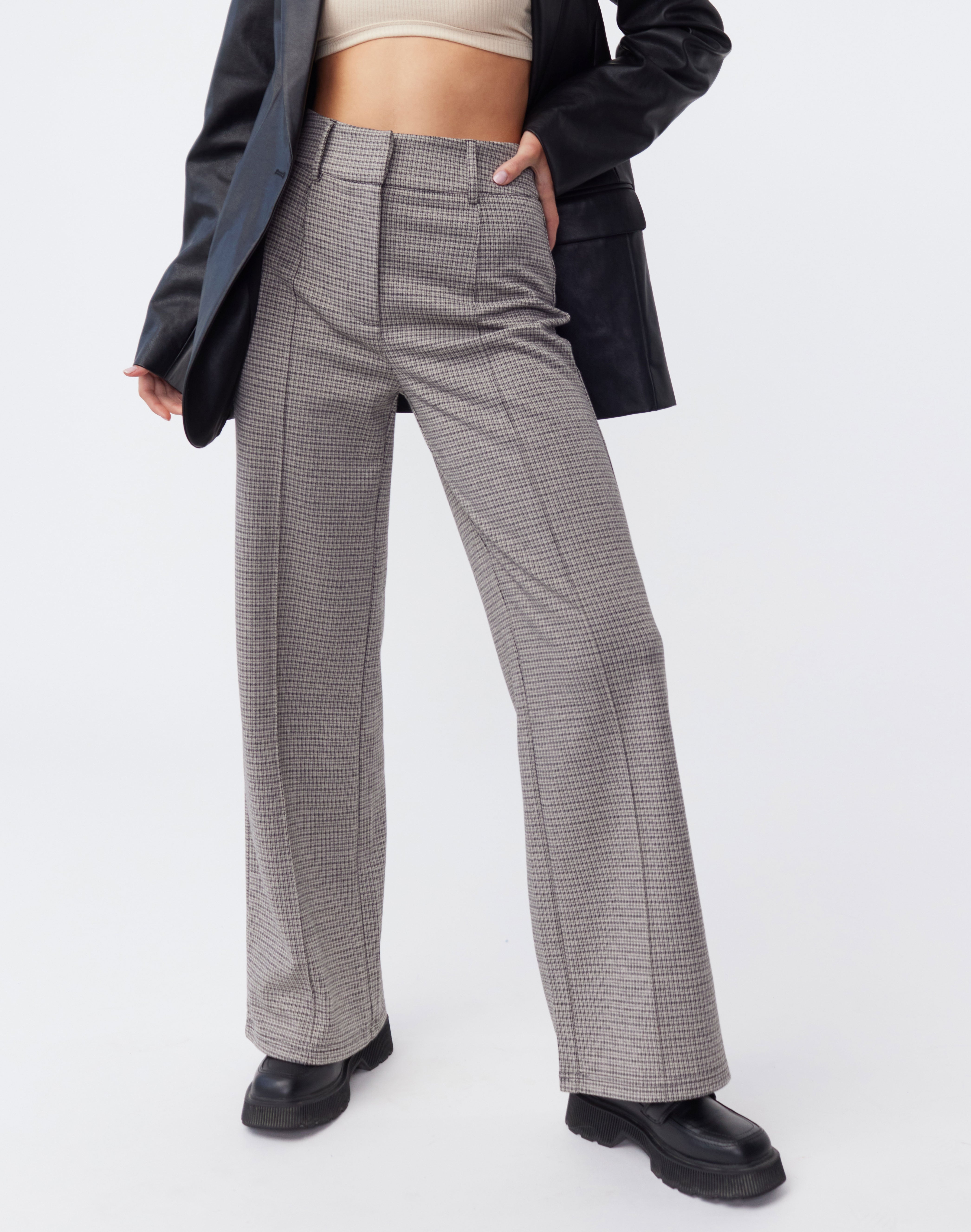 Check Tailored Ponte Pant in Print 