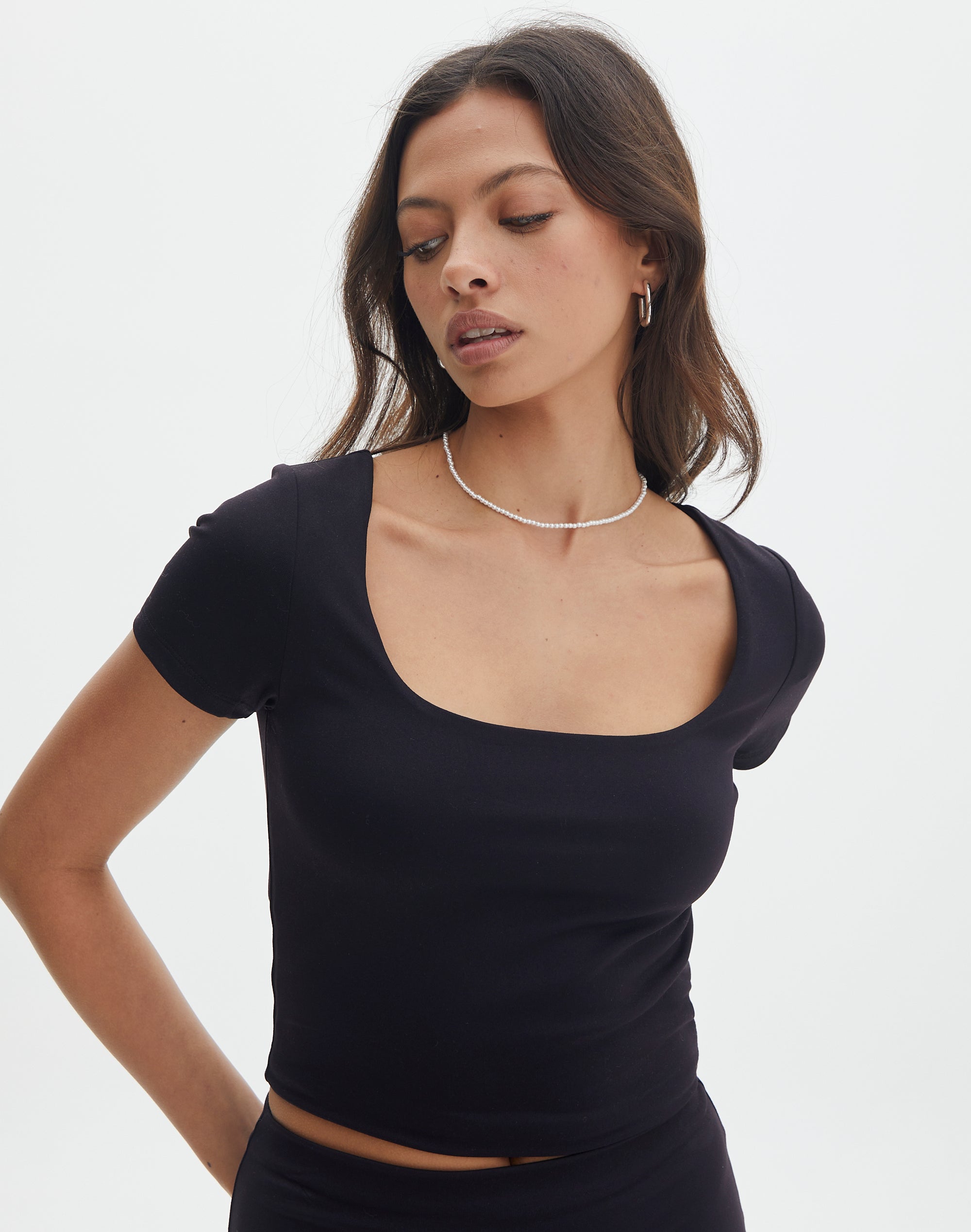 scoop neck top