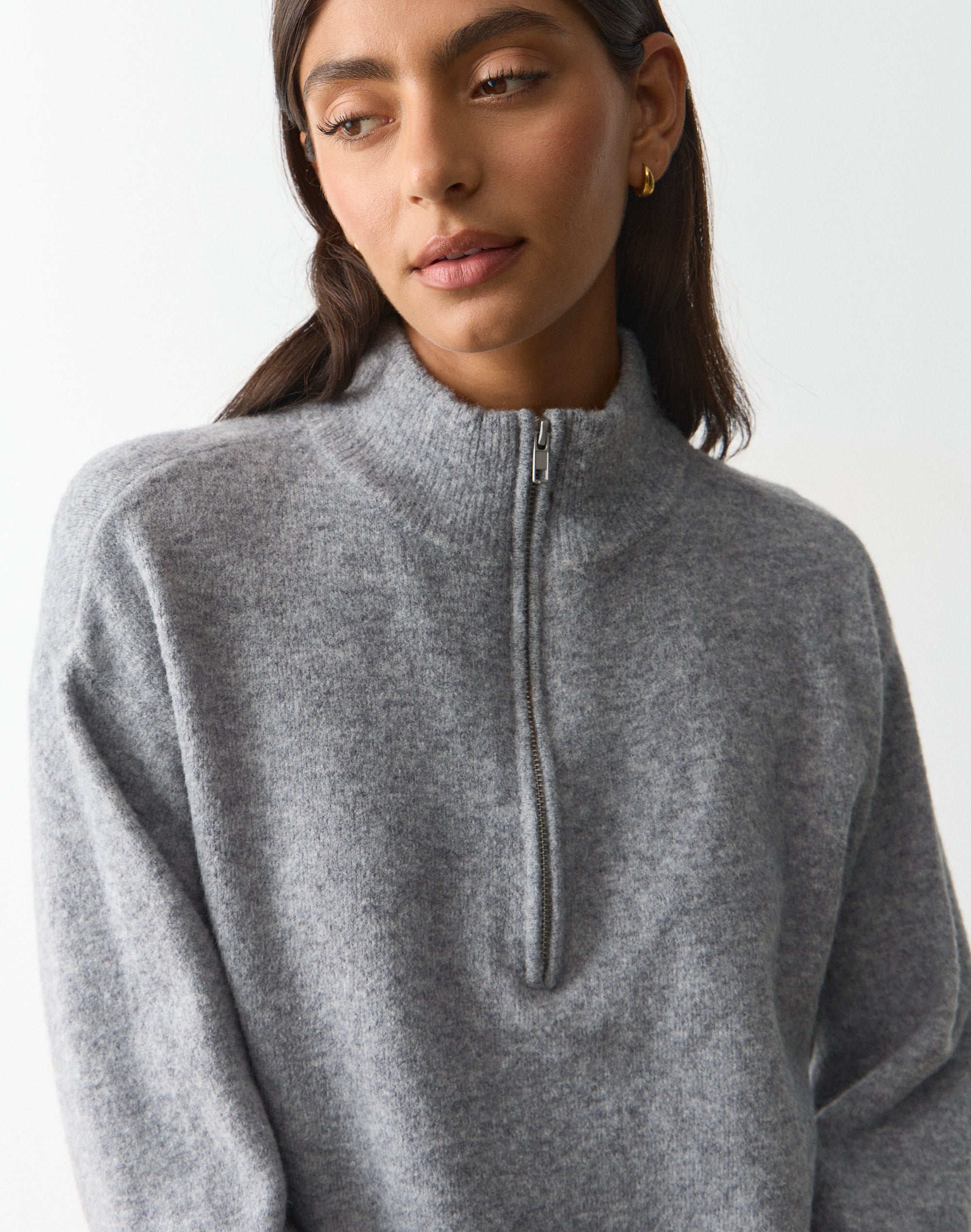 TTTMSW Mohair zip up knit polo（GREY） S Polo Ralph Lauren Polo 