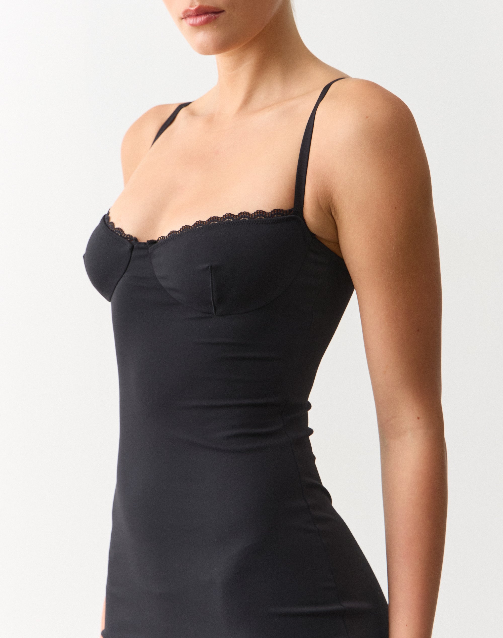 lace-trim mini dress in black reviews Adjustable Straps Sleeveless Sweater Scoop Neck, Am I The Drama Black, Size XL, Pattern Type Adjustable Straps Asymmetrical Sleeveless Venezia