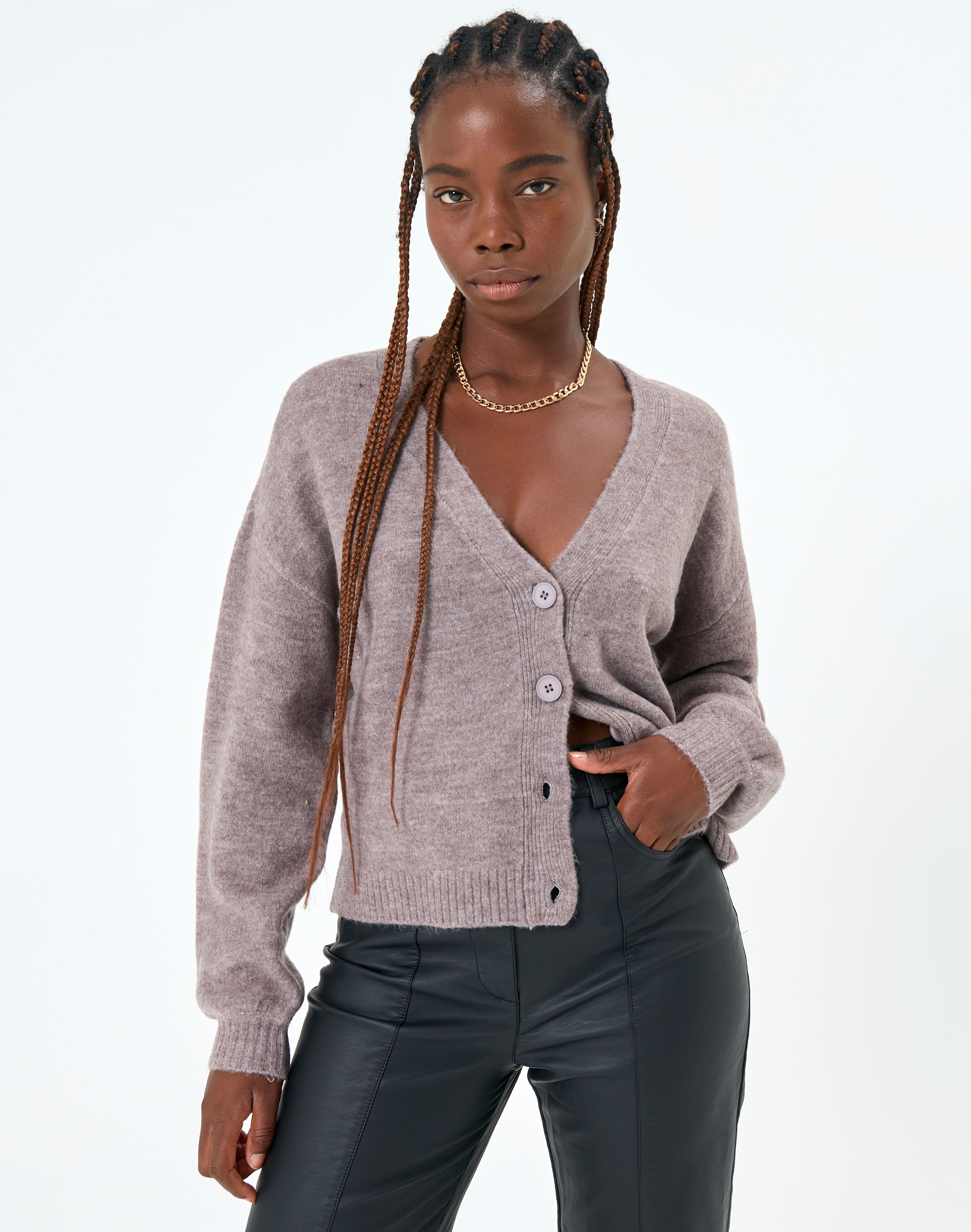 chocolate cardigan