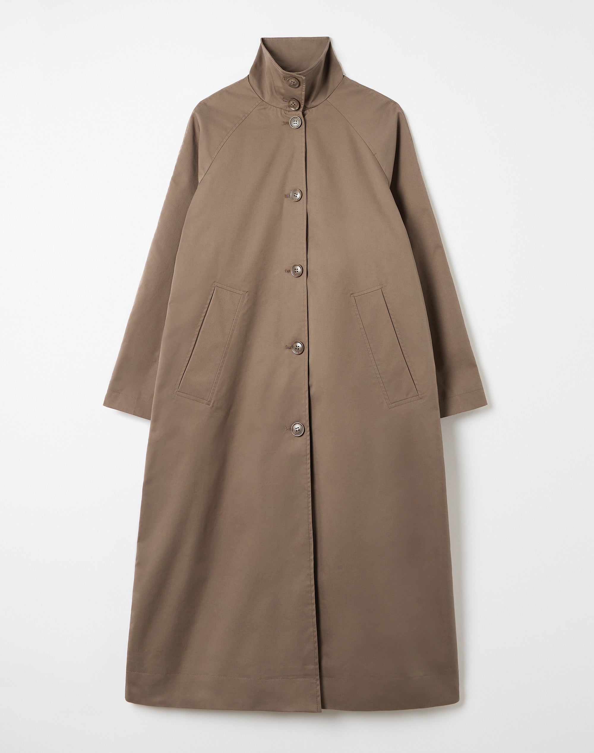 Longline Trench Coat in Smokey Hazel | Glassons US