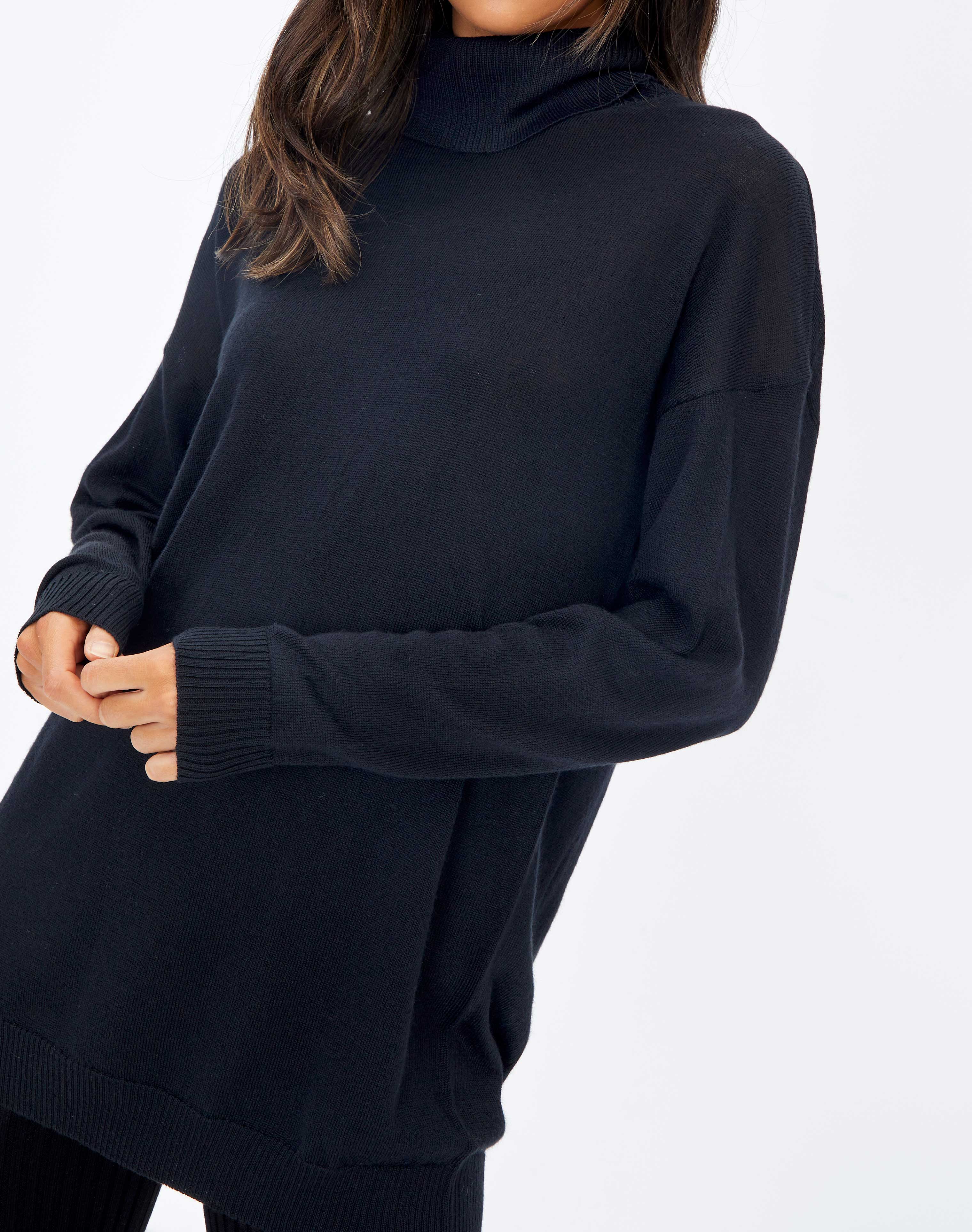 merino roll neck sweater
