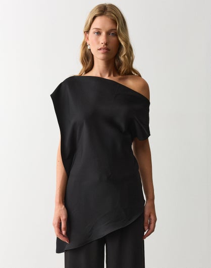Satin Off Shoulder Blouse
