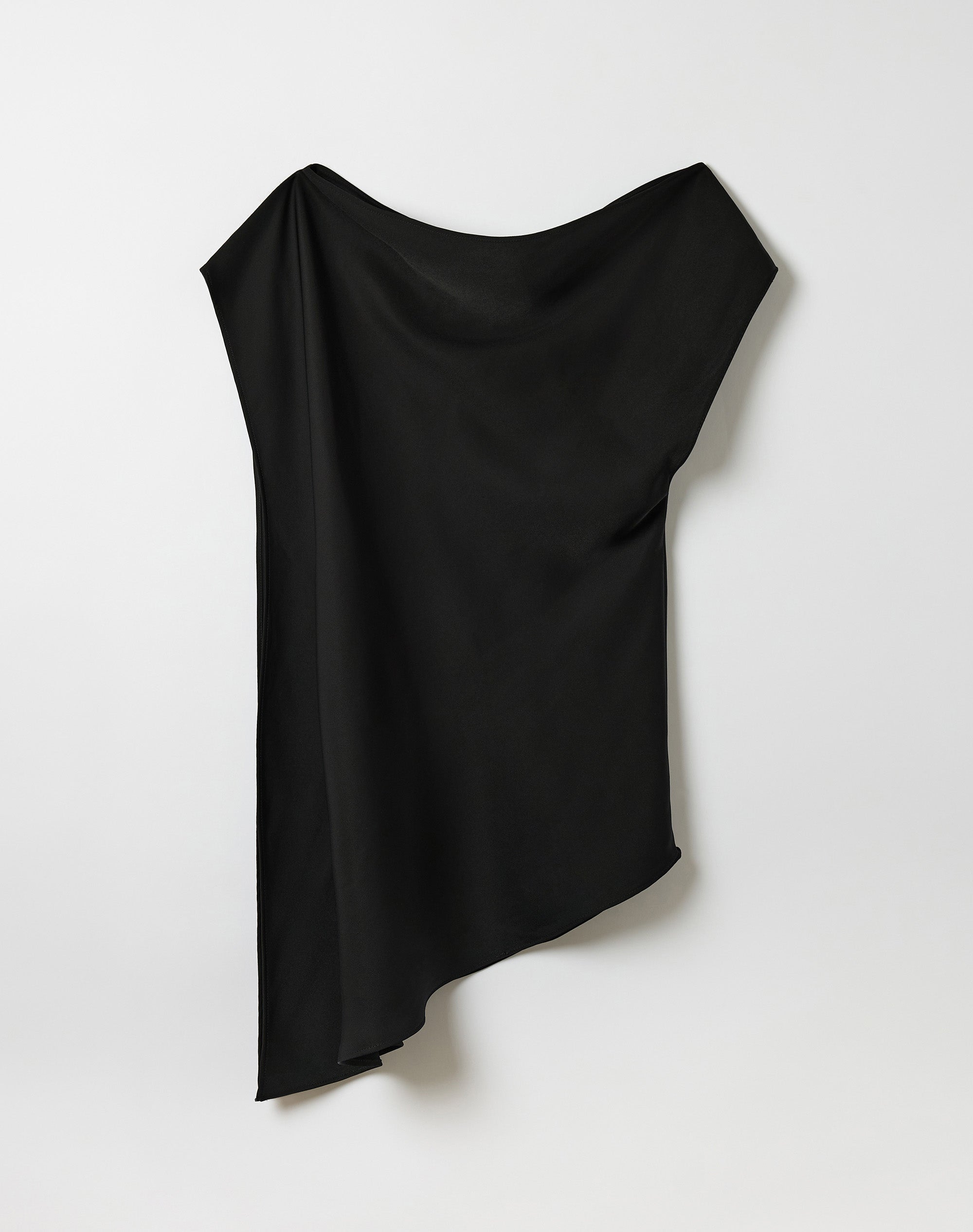 Satin Off Shoulder Blouse in Black | Glassons US