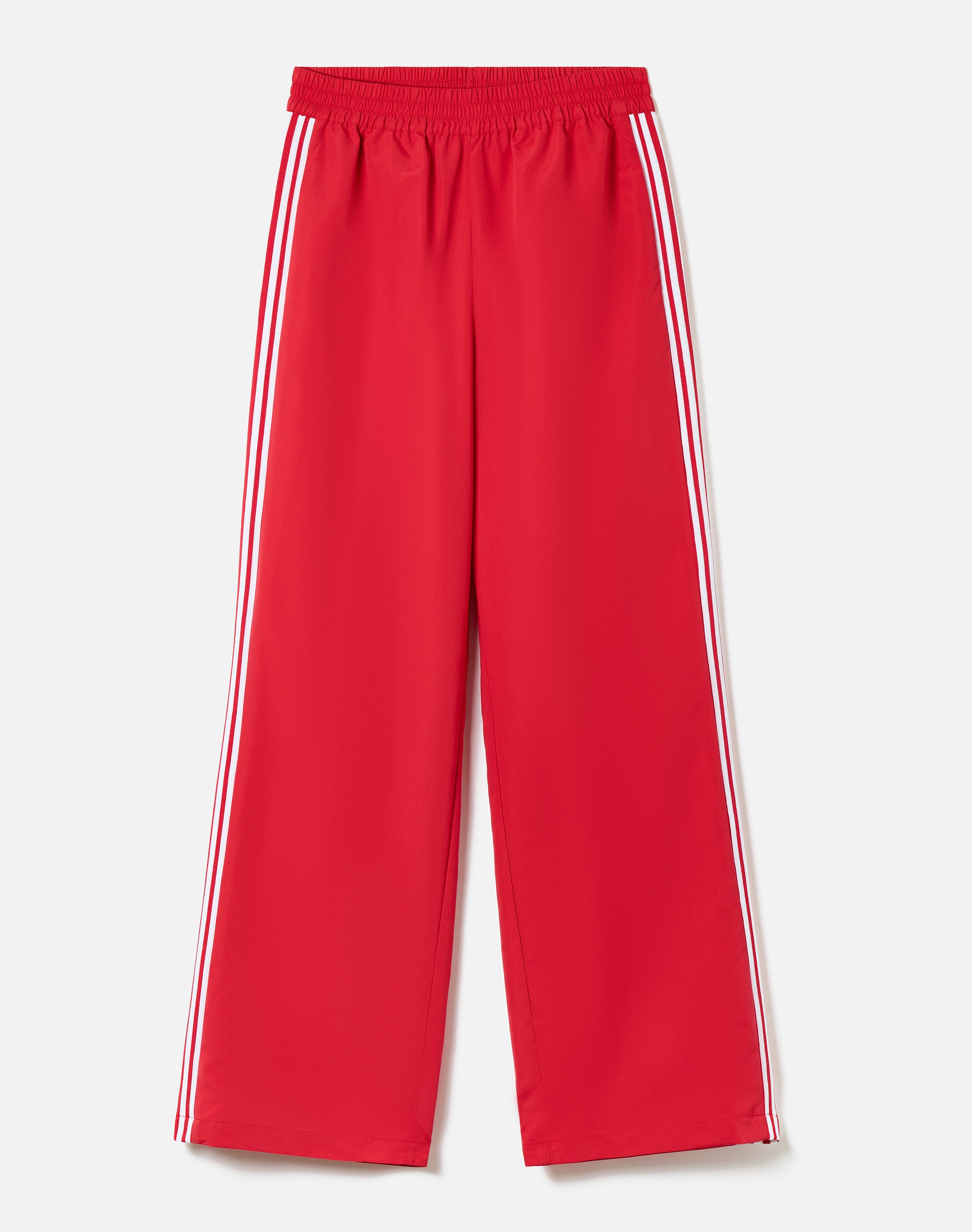 Woven Stripe Straight Leg Joggers in Salsa Slay X White | Glassons US