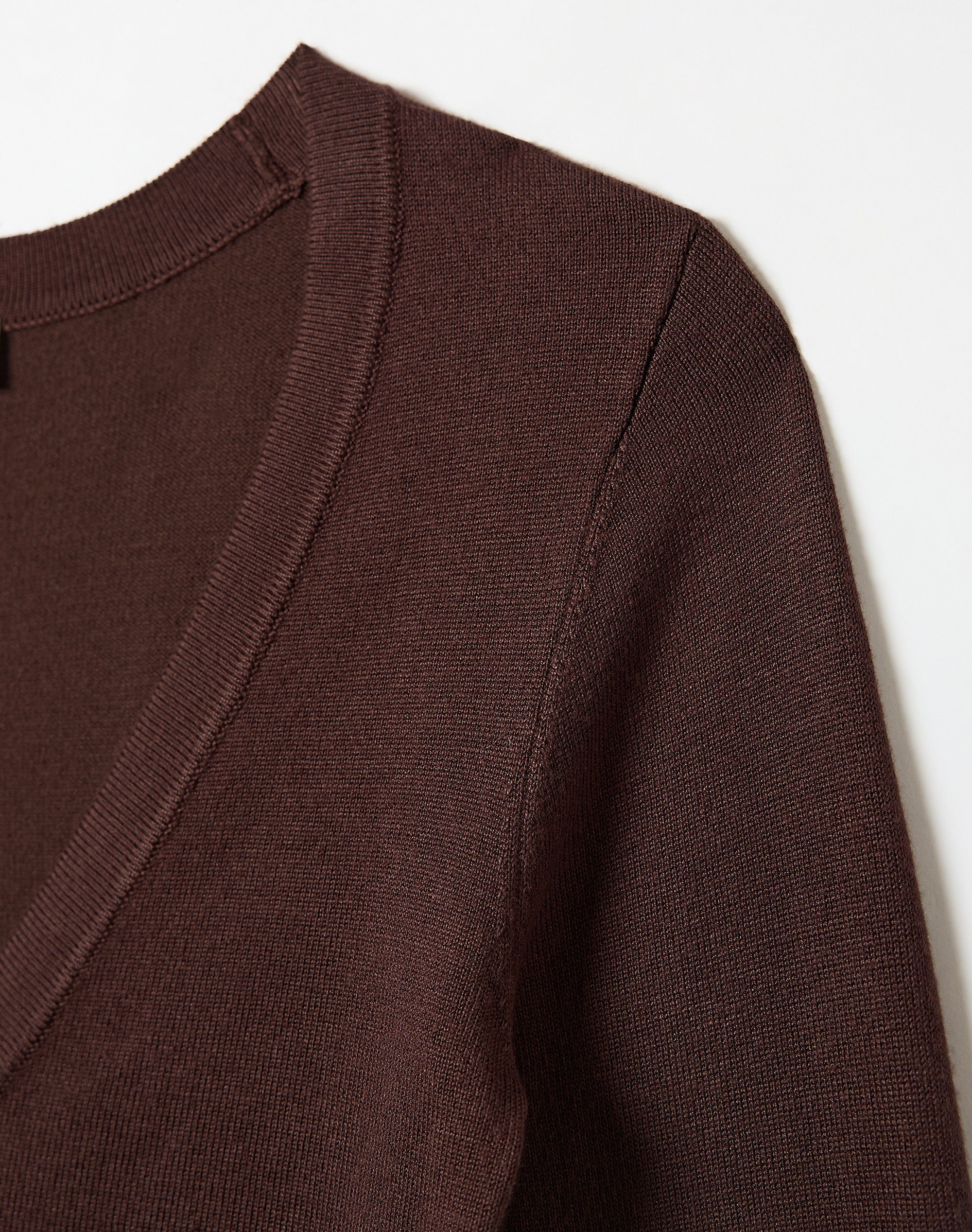 Rib Waist Long Sleeve Knit Top in Fudge Fantasy | Glassons US