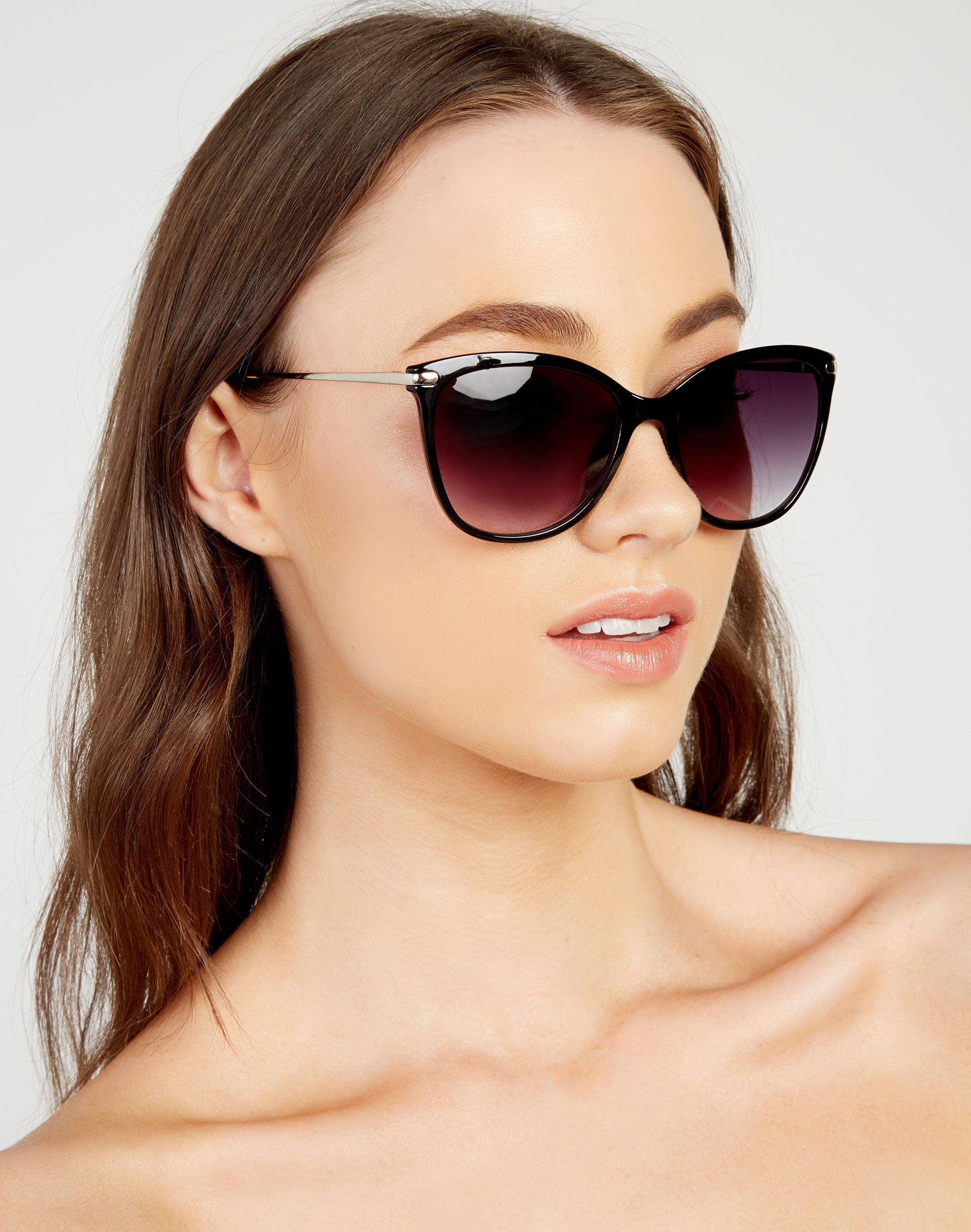 SCOTT Brown Cat Eye Sunglasses for Women