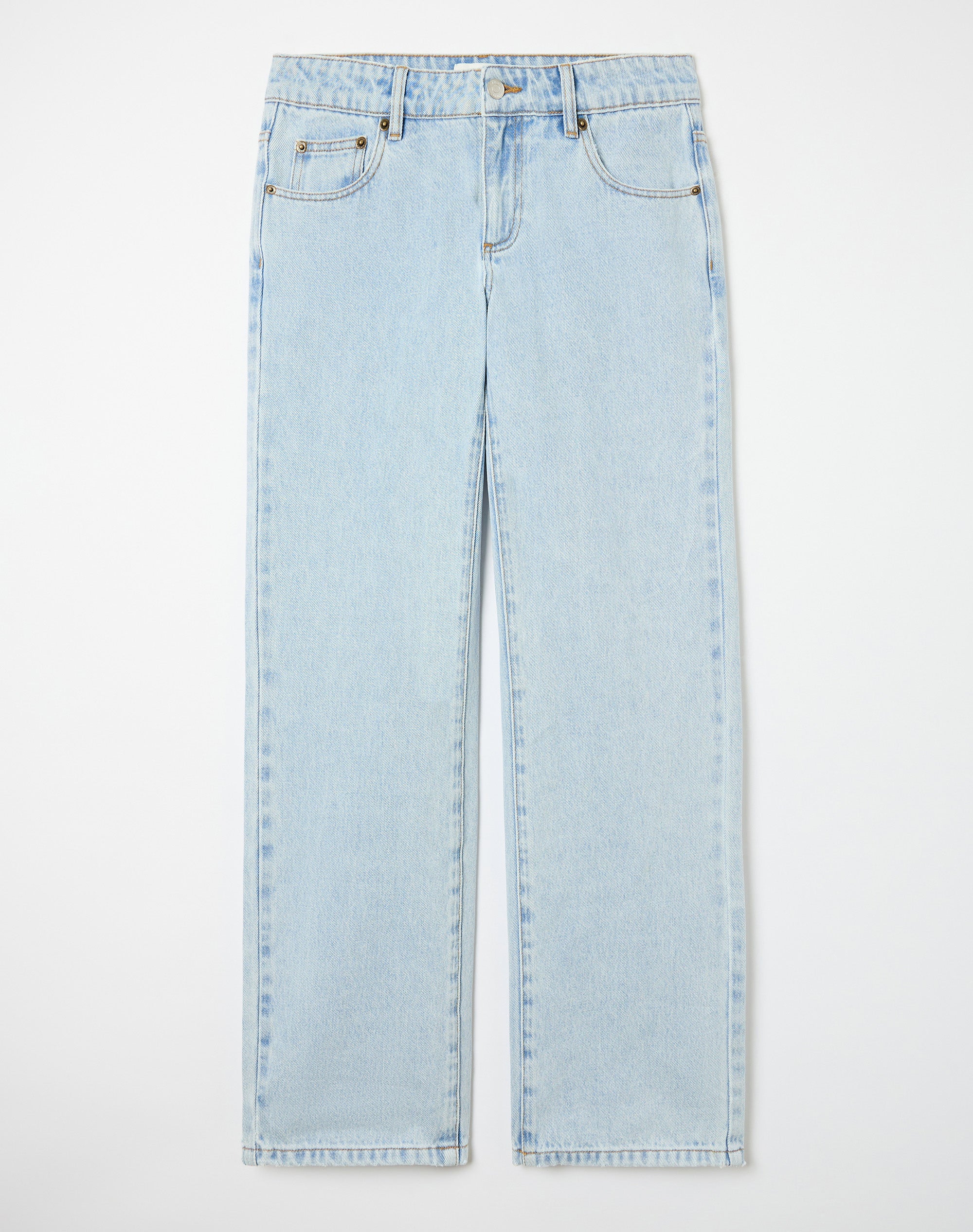 Classic Low Rise Straight Leg Jeans in Brooklyn Blue Wash