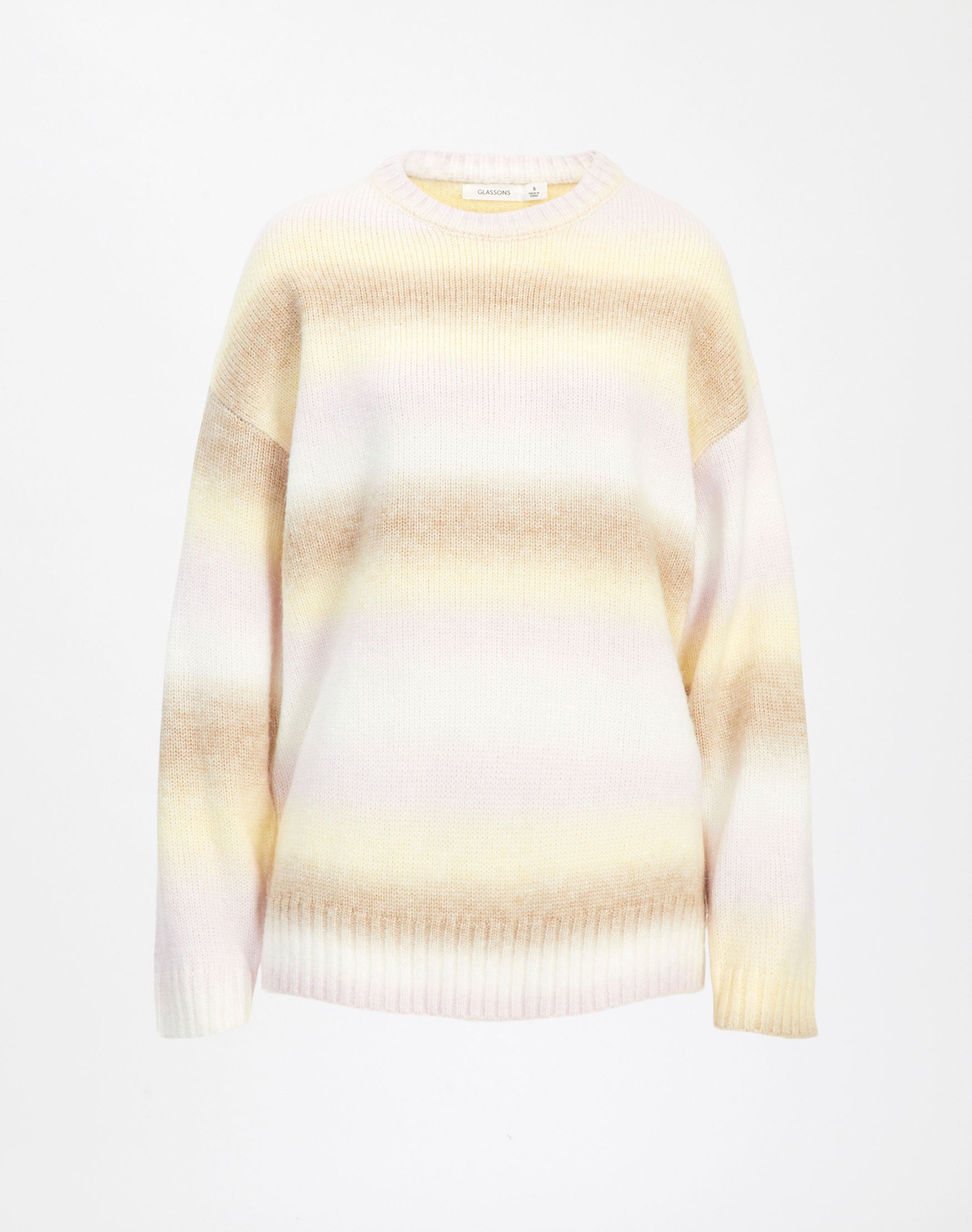 Oversized Ombre Knit Jumper in Multi 